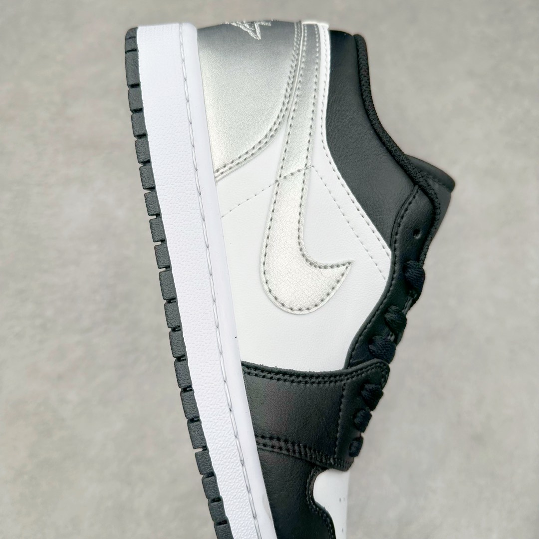 图片[6]-＃K版 Air Jordan AJ1 Low 低帮 黑银 553558-131 全新流水线出品 DT版本唯一平替选择 市场第二梯队最强版 全部原鞋开发 原楦原纸板开发 全鞋电脑针车 原厂内置全掌气垫 原盒内在原标 唯一Zp原版鞋带绑法 免检产品 全新2022版型 全头层皮料 完美零毛边处理 原厂配置全掌气垫 价格定位良心 几十个配色陆续出货 尺码：36 36.5 37.5 38 38.5 39 40 40.5 41 42 42.5 43 44 44.5 45 46 47.5-选品中心