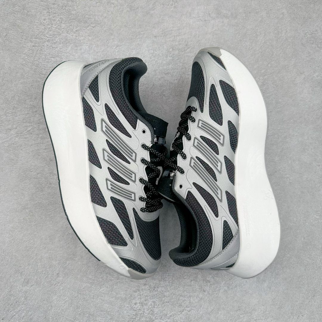 图片[3]-AD Adizero Aruku 全新跑鞋 JQ5658 以永动机为灵感的前卫造型 以及时下流行的厚底设定 让人无比期待 “Aruku” 在日文中是行走的意思 昭示了这是一双定位于大众日常训练或慢跑的鞋款 黑、白、红三色的撞色外观 搭配街头感、现代感十足的鞋面线条勾勒 格外引人注目 搭配丰沛的全新 Swirlfoam 泡棉厚底 虽然不像顶级竞速跑鞋那般极致 但也将日常舒适和时尚颜值平衡到位 尺码：36 36.5 37.5 38 38.5 39 40 40.5 41 42 42.5 43 44 44.5 45-选品中心