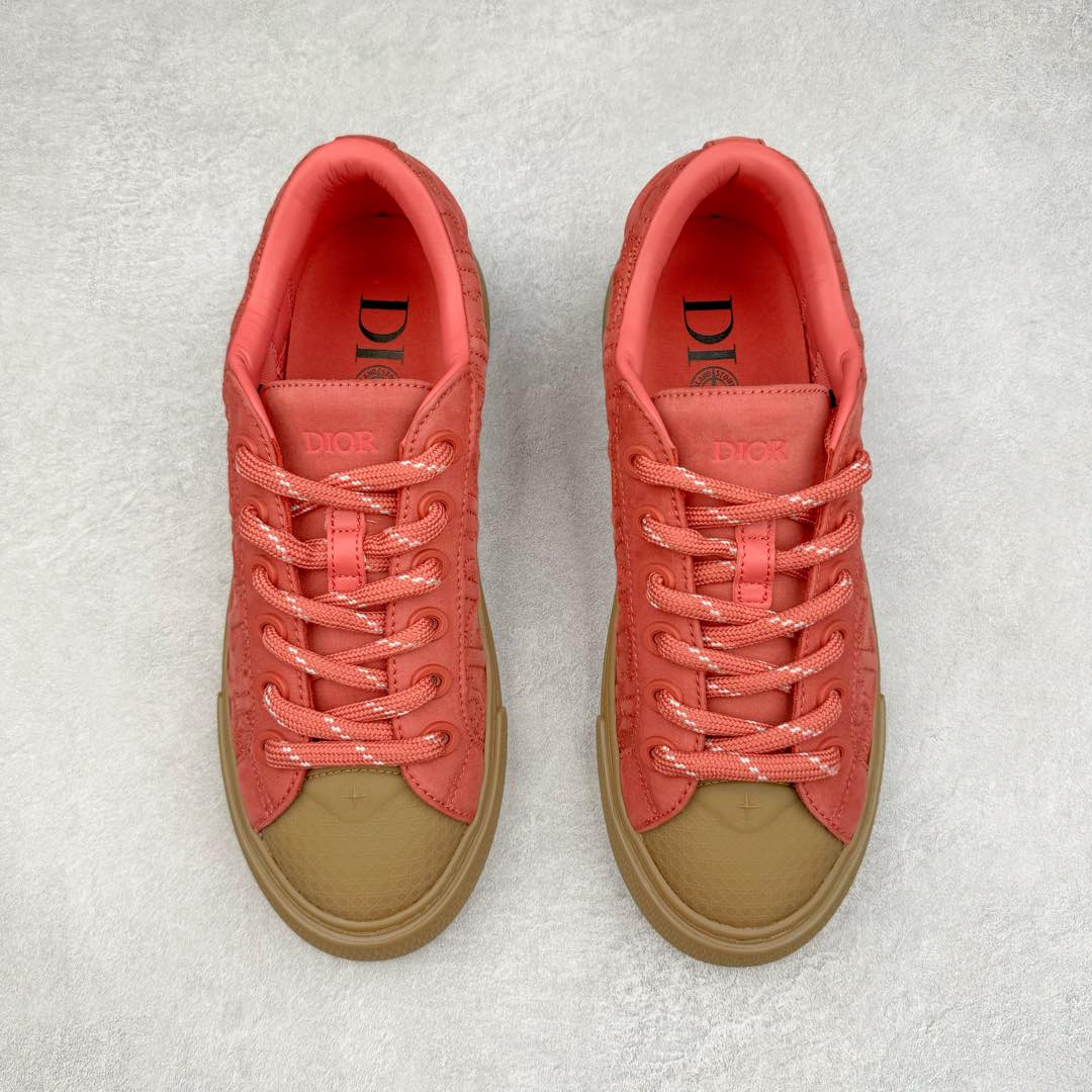 图片[2]-＃纯原 Dior B33 迪奥印花系带时尚运动板鞋网球鞋 全套原厂新版原纸板楦头开发 原厂特供皮料加持 原档数据大底 高频字母排版细节 还原 Zp 高端零售特供批次 2023秋季新品 彰显非凡的精湛工艺 重新诠释经典的网球鞋 时尚的廓形突显厚实感 采用全新的拉绒马海毛针织面料 突显柔软触感与富有层次感的流行色彩 搭配棕色绒面革镶片提升格调 别具一格的加垫鞋舌点缀以压花效果Dior标志 后侧点缀以Dior 30Avenue Montaigne标志 可为各式休闲造型增添时尚气质 尺码：40 41 42 43 44 45 46-选品中心