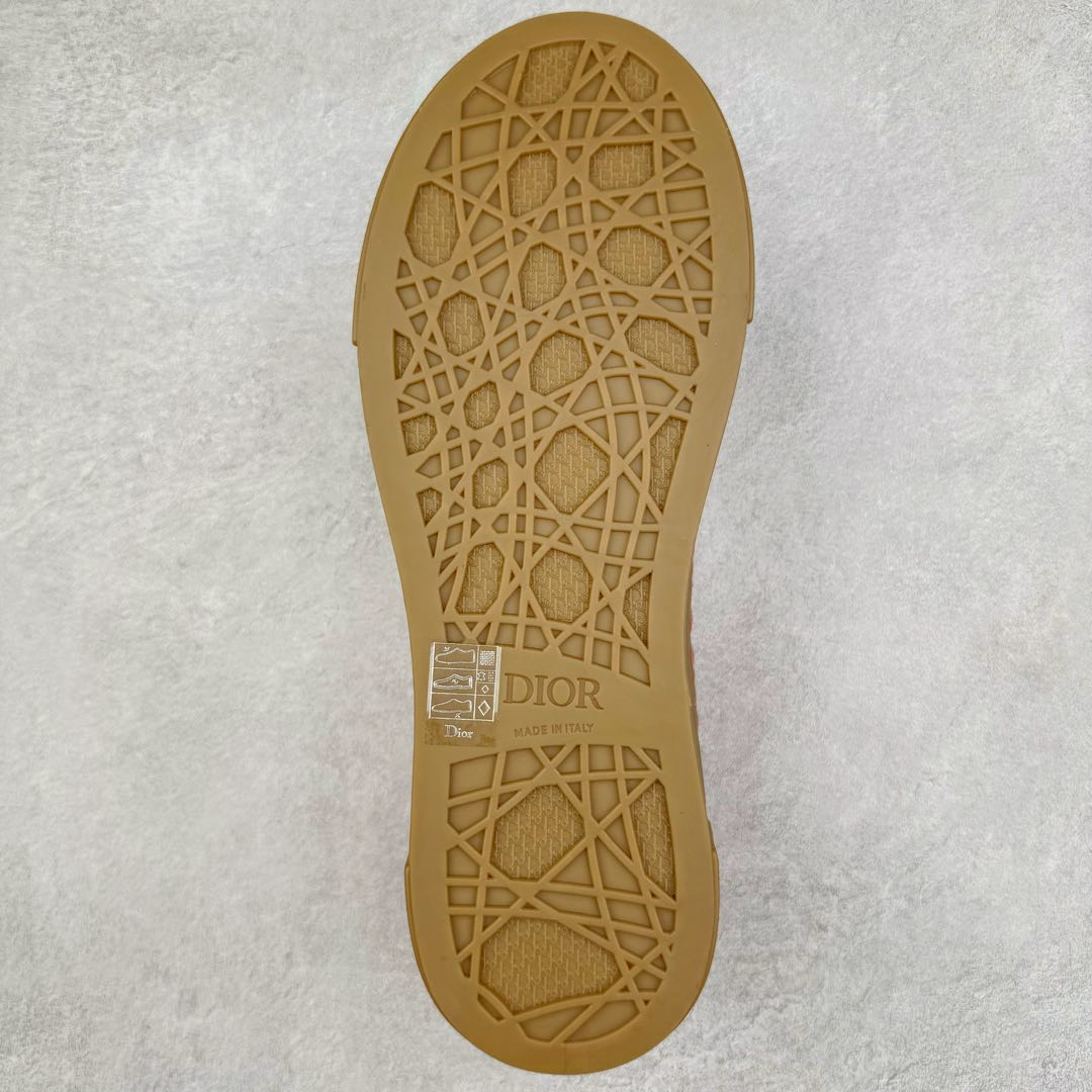 图片[9]-＃纯原 Dior B33 迪奥印花系带时尚运动板鞋网球鞋 全套原厂新版原纸板楦头开发 原厂特供皮料加持 原档数据大底 高频字母排版细节 还原 Zp 高端零售特供批次 2023秋季新品 彰显非凡的精湛工艺 重新诠释经典的网球鞋 时尚的廓形突显厚实感 采用全新的拉绒马海毛针织面料 突显柔软触感与富有层次感的流行色彩 搭配棕色绒面革镶片提升格调 别具一格的加垫鞋舌点缀以压花效果Dior标志 后侧点缀以Dior 30Avenue Montaigne标志 可为各式休闲造型增添时尚气质 尺码：40 41 42 43 44 45 46-选品中心