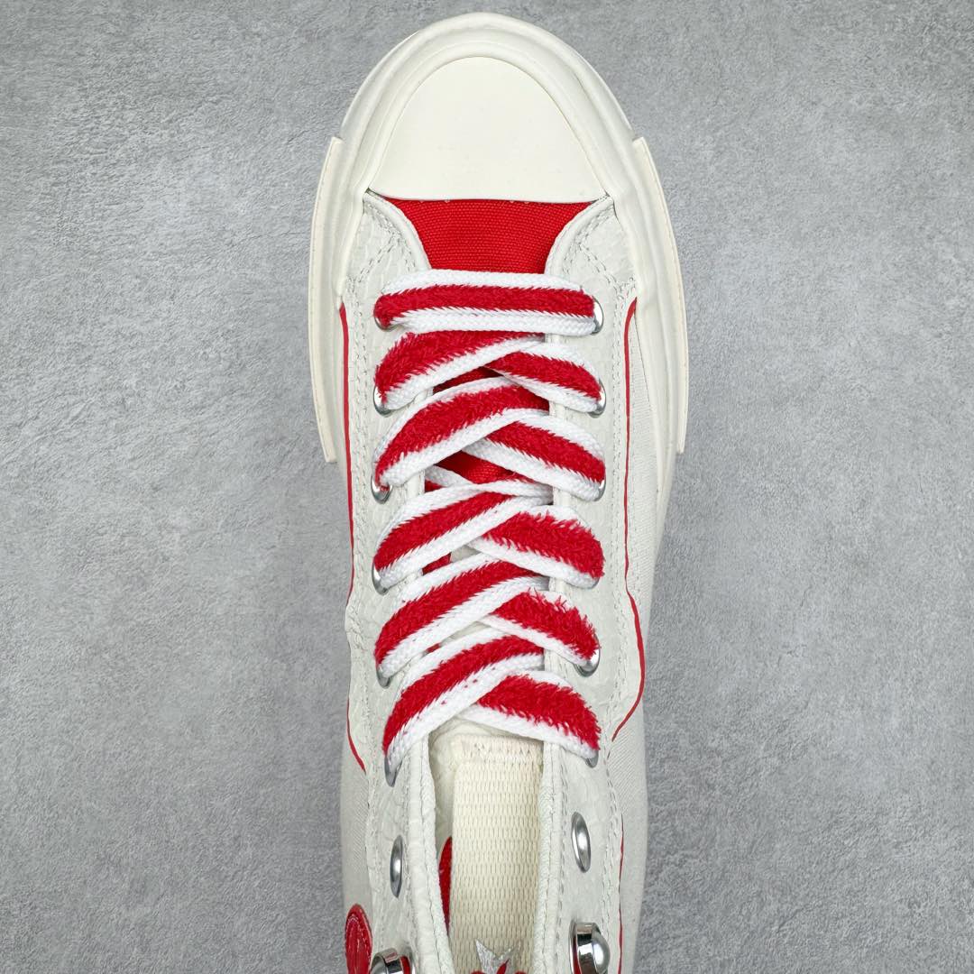 图片[4]-2025蛇年生肖款 新年氛围感拉满 CONVERSE蛇年限定系列夹心厚底鞋好看又好穿 时髦度直接提升一个level 自带“转运红绳”配饰 还有小珍珠和福字挂牌 新年穿新鞋走好运的好意头就有了 红白配色也泰有新年氛围感了吧 醒目的夹心厚底也真的对小个子太友好了 福扣、蛇纹拼接、红绳珍珠和星星鞋饰点缀！！ 寓意新年好彩头 货号：A13346C 尺码：35 36 36.5 37 37.5 38 39 39.5 40 41 41.5 42 42.5 43 44-选品中心