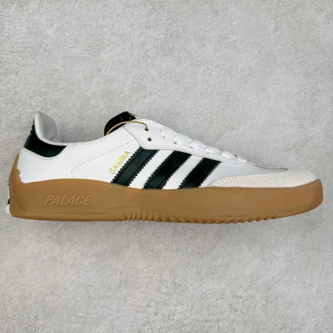 PALACE x AD Originals PUIG SAMBA 货号：HQ6098 / HQ6099 / HQ6100 作为 SAMBA 系列的改款，PALACE 与 adidas Originals 的联名如今已经成为潮流圈、球鞋圈独树一帜的象征。双方共计带来三款配色，鞋款设计上后跟的 PALACE 彭罗斯三角 LOGO 也足够彰显自身的与众不同。尺码：36 36.5 37.5 38 38.5 39 40 40.5 41 42 42.5 43 44 44.5 45-选品中心