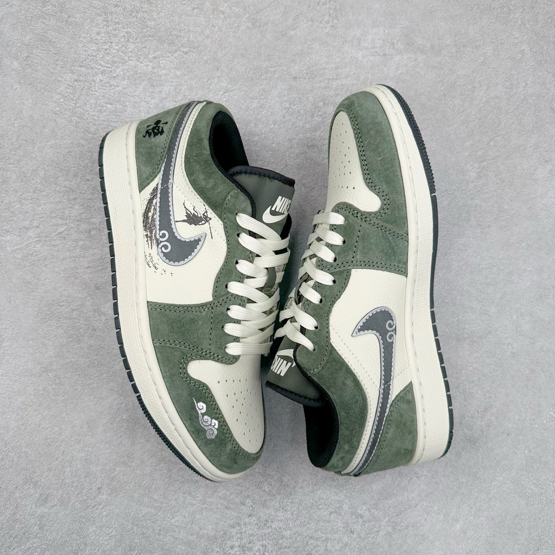 图片[3]-Air Jordan AJ1 Low 低帮系列定制配色DC2024-031 原厂内置气垫魔块 A模大底 头层小牛皮 鞋舌AJ原厂专用牛津布+AJ专用反口珍珠布+原厂无杂质高弹内里海棉+特殊封边弹力鞋带 尺码：36 36.5 37.5 38 38.5 39 40 40.5 41 42 42.5 43 44 44.5 45 46-选品中心