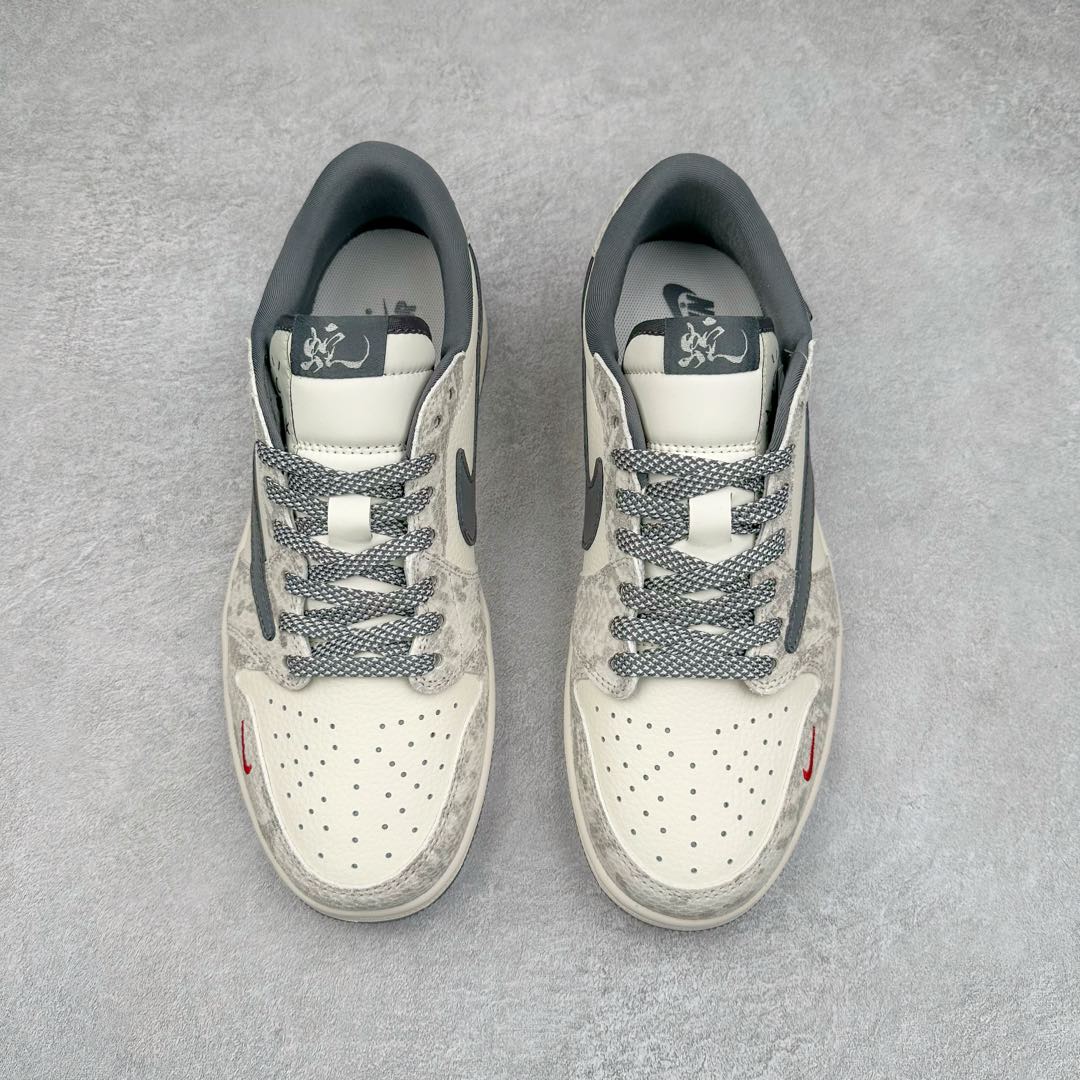图片[2]-TS x Air Jordan AJ1 Low 倒钩低帮联名定制配色 XS3086-009 原厂内置气垫魔块 A模大底 头层小牛皮 鞋舌AJ原厂专用牛津布+AJ专用反口珍珠布+原厂无杂质高弹内里海棉+特殊封边弹力鞋带 尺码：36 36.5 37.5 38 38.5 39 40 40.5 41 42 42.5 43 44 44.5 45 46 47.5-选品中心