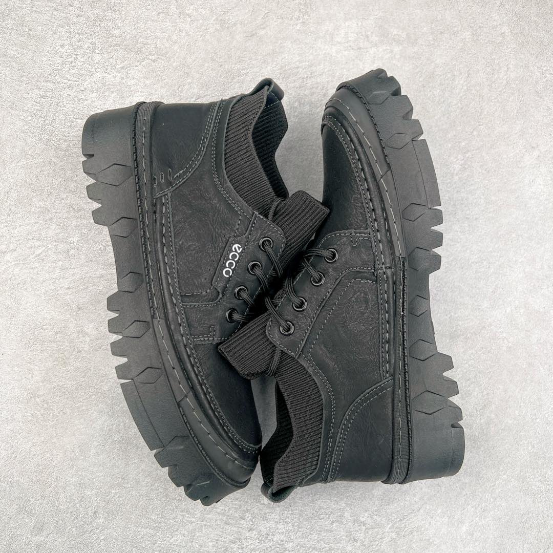 图片[3]-Ecco爱步男鞋新款运动鞋 跑鞋厚底增高老爹鞋 驱动系列全新款式 拼色拼接鞋面 时尚有型 牛皮与纺织品拼接 脚感舒适 出街有型 贴心套脚系带设计 舒适包裹双足 柔软细腻，亲肤透气 以摩托车粗犷胎纹为灵感 PU大底提供牵引性和支撑性 耐磨防滑提升稳定性 轻盈鞋底 舒适耐穿 户外出行 肆意洒脱 尺码：38 39 40 41 42 43 44（皮鞋码）-选品中心