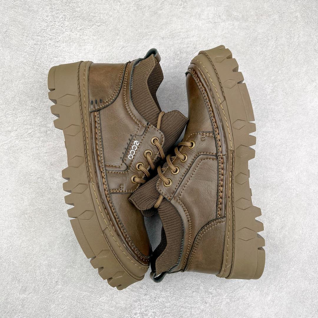 图片[3]-Ecco爱步男鞋新款运动鞋 跑鞋厚底增高老爹鞋 驱动系列全新款式 拼色拼接鞋面 时尚有型 牛皮与纺织品拼接 脚感舒适 出街有型 贴心套脚系带设计 舒适包裹双足 柔软细腻，亲肤透气 以摩托车粗犷胎纹为灵感 PU大底提供牵引性和支撑性 耐磨防滑提升稳定性 轻盈鞋底 舒适耐穿 户外出行 肆意洒脱 尺码：38 39 40 41 42 43 44（皮鞋码）-选品中心