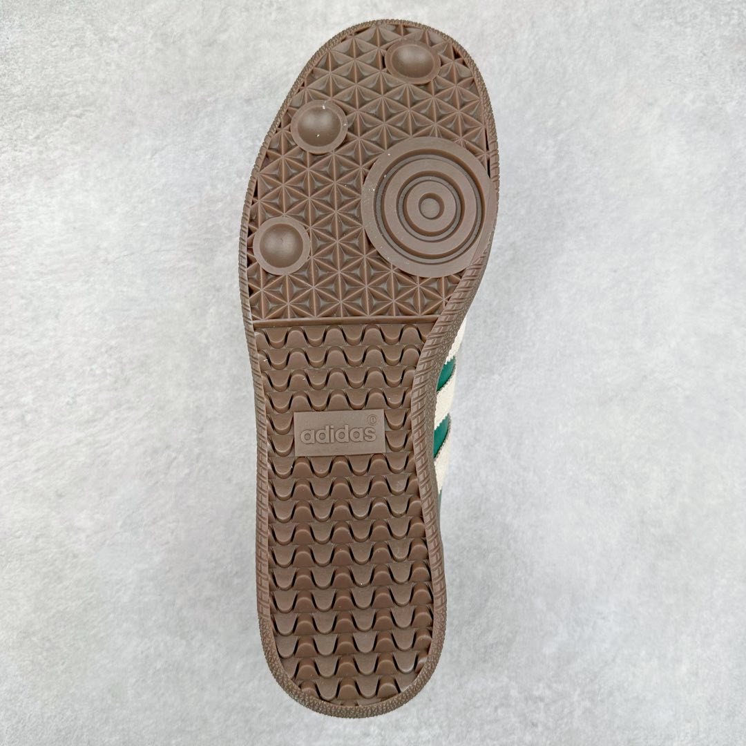 图片[9]-AD Original Samba OG 复古经典轻便板鞋 JI3215 这款桑巴鞋展示了高质量的工艺 带有装饰的超锁缝制和无缝的手感 柔软、柔软的皮革造型和标志性的3条纹完成了精致的外观 正规合身鞋带 鞋面上有绒面鞋垫 橡胶鞋底 享受正畸套筒软感 自50年代首次亮相以来就一直在赢得粉丝的青睐 尺码：36 36.5 37.5 38 38.5 39 40 40.5 41 42 42.5 43 44 44.5 45-选品中心