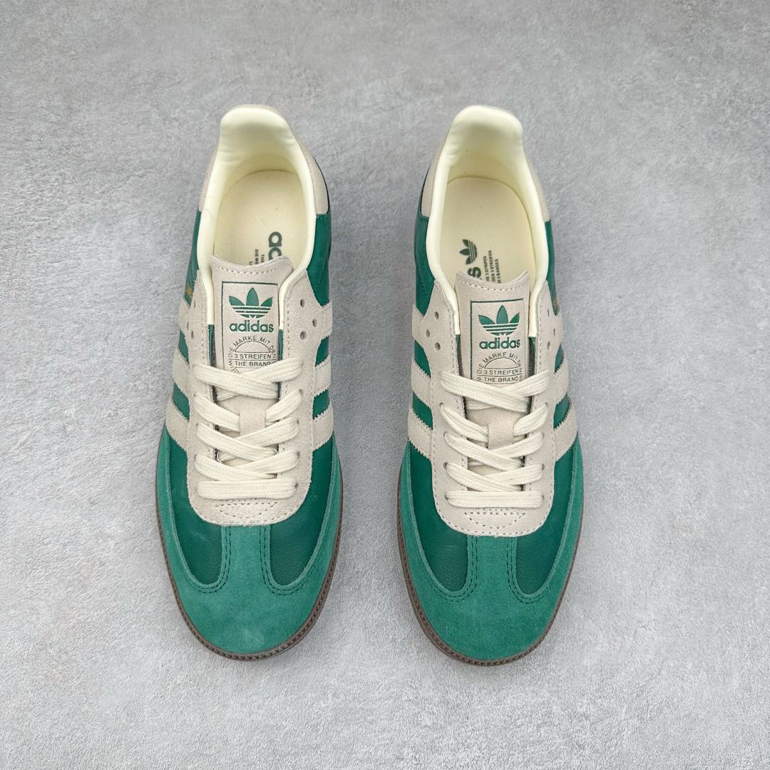 图片[2]-AD Original Samba OG 复古经典轻便板鞋 JI3215 这款桑巴鞋展示了高质量的工艺 带有装饰的超锁缝制和无缝的手感 柔软、柔软的皮革造型和标志性的3条纹完成了精致的外观 正规合身鞋带 鞋面上有绒面鞋垫 橡胶鞋底 享受正畸套筒软感 自50年代首次亮相以来就一直在赢得粉丝的青睐 尺码：36 36.5 37.5 38 38.5 39 40 40.5 41 42 42.5 43 44 44.5 45-选品中心