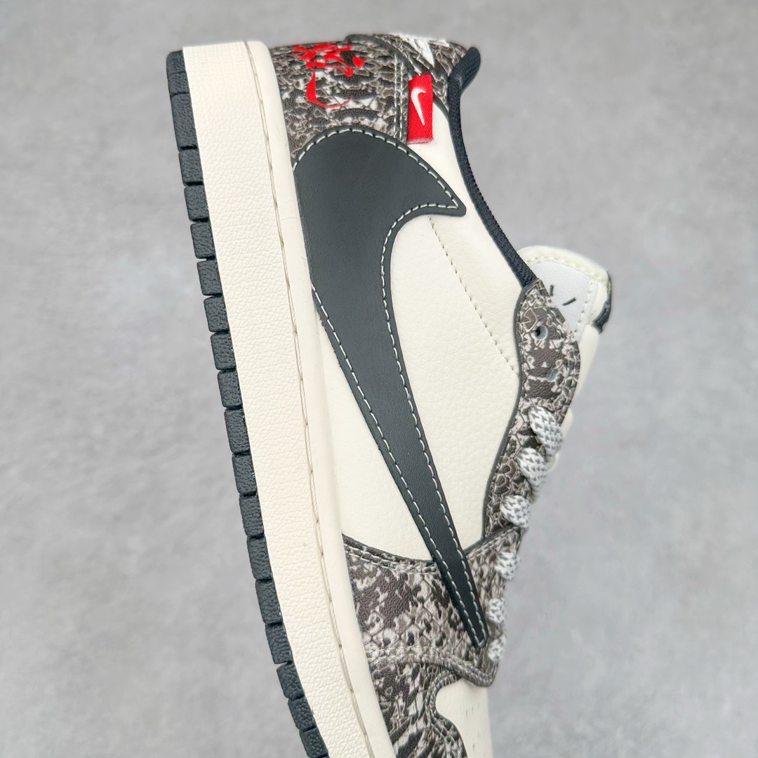 图片[6]-TS x Air Jordan AJ1 Low 倒钩低帮联名定制配色 SJ2068-144 原厂内置气垫魔块 A模大底 头层小牛皮 鞋舌AJ原厂专用牛津布+AJ专用反口珍珠布+原厂无杂质高弹内里海棉+特殊封边弹力鞋带 尺码：36 36.5 37.5 38 38.5 39 40 40.5 41 42 42.5 43 44 44.5 45 46 47.5-选品中心