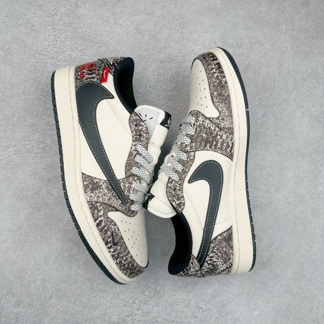 图片[3]-TS x Air Jordan AJ1 Low 倒钩低帮联名定制配色 SJ2068-144 原厂内置气垫魔块 A模大底 头层小牛皮 鞋舌AJ原厂专用牛津布+AJ专用反口珍珠布+原厂无杂质高弹内里海棉+特殊封边弹力鞋带 尺码：36 36.5 37.5 38 38.5 39 40 40.5 41 42 42.5 43 44 44.5 45 46 47.5-选品中心