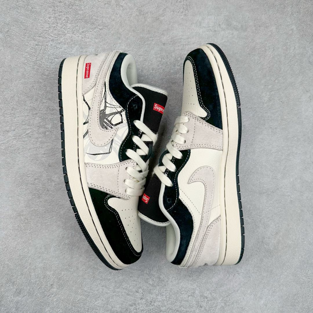 图片[3]-TS x Air Jordan AJ1 Low 倒钩低帮联名定制配色 XS3086-007 原厂内置气垫魔块 A模大底 头层小牛皮 鞋舌AJ原厂专用牛津布+AJ专用反口珍珠布+原厂无杂质高弹内里海棉+特殊封边弹力鞋带 尺码：36 36.5 37.5 38 38.5 39 40 40.5 41 42 42.5 43 44 44.5 45 46 47.5-选品中心