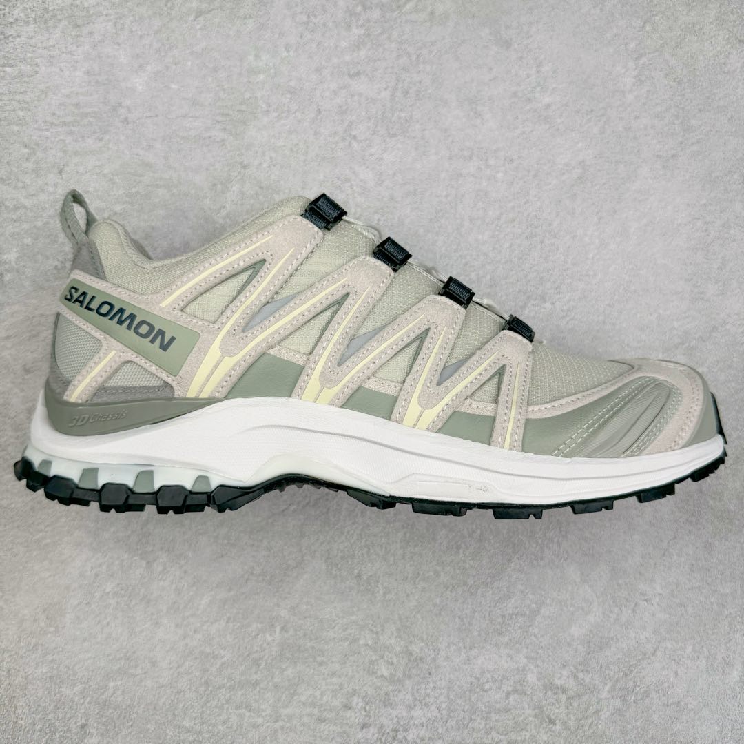 ＃GX/绿X SALOMON XA Pro 3D ADV 萨洛蒙潮流越野机能户外功能鞋 纯原外贸平台特供订单 耗时半年巨作 全套原纸板楦头开发 原厂特供网布配套加持 确保原汁原味 完美呈现版型 原档数据独家私模五层组合大底 男女鞋同步官方开发至46.5 原装Ortholite轻量化鞋垫 中底布带钢印编号 原厂TPU锁扣 进口港宝加持 后跟自然饱满 还原公司包裹性 鞋面采用SENSIFT贴合技术 全方位贴合包裹脚型 鞋跟部鞋底牵引设计 提供强大的抓地性能 更适应野外崎岖不平的道路 其3D ADVANCED CHASSIS底盘 材料轻量大化 钉齿设计更具稳定性 防护性 鞋底易磨损区运用CONTAGRIP高耐磨材料 应对城市硬质路面长距离跑考验 尺码：36 36.5 37.5 38 38.5 39 40 40.5 41 42 42.5 43 44 44.5 45 46 46.5-选品中心
