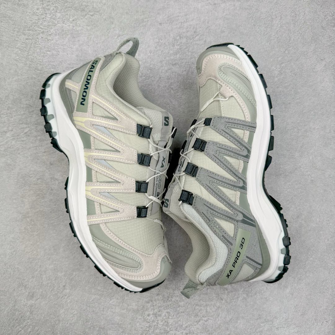 图片[3]-＃GX/绿X SALOMON XA Pro 3D ADV 萨洛蒙潮流越野机能户外功能鞋 纯原外贸平台特供订单 耗时半年巨作 全套原纸板楦头开发 原厂特供网布配套加持 确保原汁原味 完美呈现版型 原档数据独家私模五层组合大底 男女鞋同步官方开发至46.5 原装Ortholite轻量化鞋垫 中底布带钢印编号 原厂TPU锁扣 进口港宝加持 后跟自然饱满 还原公司包裹性 鞋面采用SENSIFT贴合技术 全方位贴合包裹脚型 鞋跟部鞋底牵引设计 提供强大的抓地性能 更适应野外崎岖不平的道路 其3D ADVANCED CHASSIS底盘 材料轻量大化 钉齿设计更具稳定性 防护性 鞋底易磨损区运用CONTAGRIP高耐磨材料 应对城市硬质路面长距离跑考验 尺码：36 36.5 37.5 38 38.5 39 40 40.5 41 42 42.5 43 44 44.5 45 46 46.5-选品中心