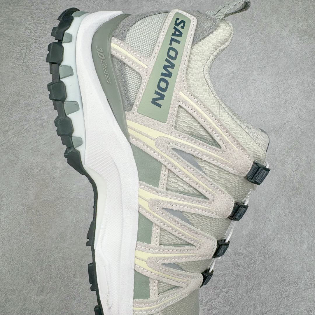 图片[6]-＃GX/绿X SALOMON XA Pro 3D ADV 萨洛蒙潮流越野机能户外功能鞋 纯原外贸平台特供订单 耗时半年巨作 全套原纸板楦头开发 原厂特供网布配套加持 确保原汁原味 完美呈现版型 原档数据独家私模五层组合大底 男女鞋同步官方开发至46.5 原装Ortholite轻量化鞋垫 中底布带钢印编号 原厂TPU锁扣 进口港宝加持 后跟自然饱满 还原公司包裹性 鞋面采用SENSIFT贴合技术 全方位贴合包裹脚型 鞋跟部鞋底牵引设计 提供强大的抓地性能 更适应野外崎岖不平的道路 其3D ADVANCED CHASSIS底盘 材料轻量大化 钉齿设计更具稳定性 防护性 鞋底易磨损区运用CONTAGRIP高耐磨材料 应对城市硬质路面长距离跑考验 尺码：36 36.5 37.5 38 38.5 39 40 40.5 41 42 42.5 43 44 44.5 45 46 46.5-选品中心