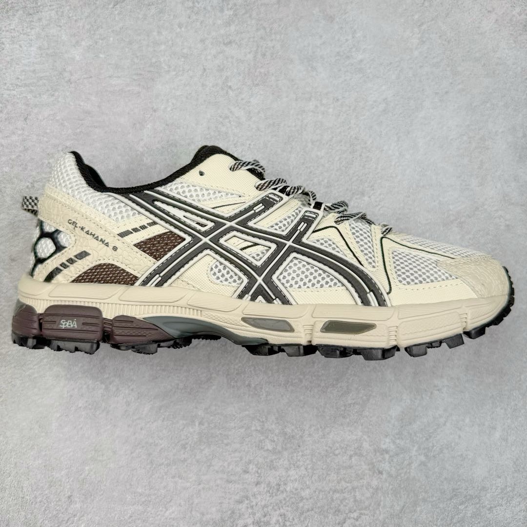 图片[2]-＃PB纯原 ASICS GEL-KAHANA K8 亚瑟士越野跑步鞋抓地稳定运动鞋缓震耐磨跑鞋 GEL-KAHANA系列为实用级越野跑鞋 融合机能和户外潮流强势回归 核心科技GEL内置于后跟 配合SPEVA弹性中底 减轻落地时地面对脚部的冲击力 中底内侧DYNAMIC DUOMAX 双密度防倾斜装置和中足补强结构 以及后跟几何形状构造 多方面支撑保护 AHAR耐磨橡胶大底 配合沟槽纹路设计 增强抓地力 后足GEL缓冲系统 减轻冲击时的冲击 实现平稳过渡 Trusstic系统 减少鞋底的重量 同时保留了鞋子结构的完整性 尺码：36 37 37.5 38 39 39.5 40 40.5 41.5 42 42.5 43.5 44 44.5 45-选品中心
