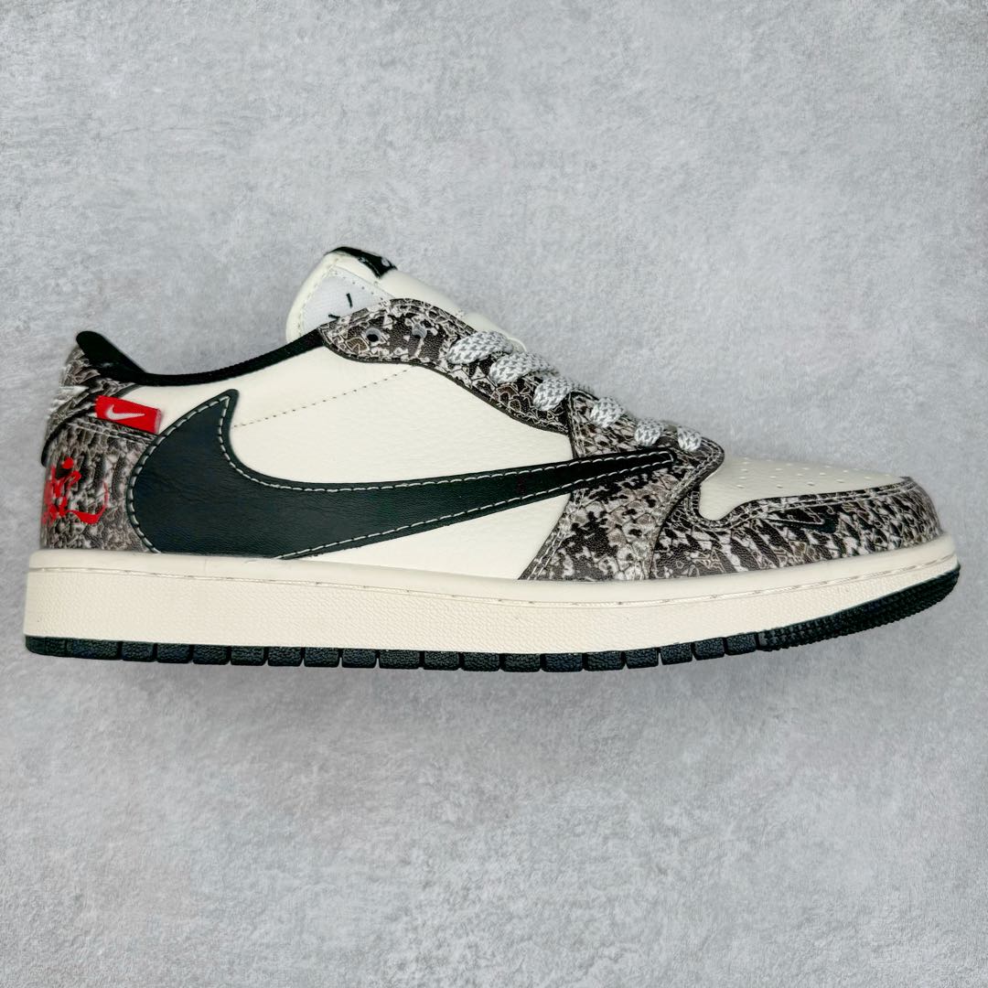 TS x Air Jordan AJ1 Low 倒钩低帮联名定制配色 SJ2068-144 原厂内置气垫魔块 A模大底 头层小牛皮 鞋舌AJ原厂专用牛津布+AJ专用反口珍珠布+原厂无杂质高弹内里海棉+特殊封边弹力鞋带 尺码：36 36.5 37.5 38 38.5 39 40 40.5 41 42 42.5 43 44 44.5 45 46 47.5-选品中心