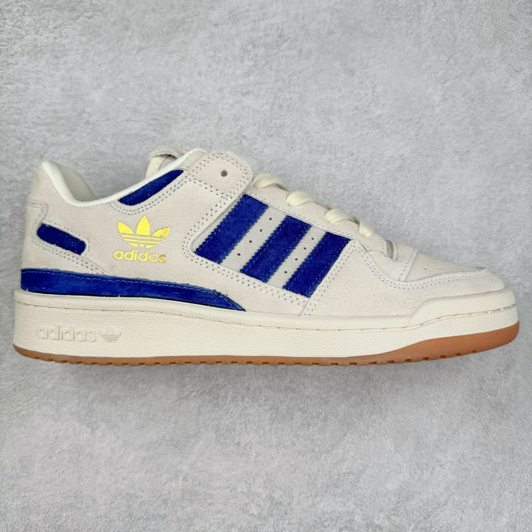 ＃C版纯原 AD Forum 84 Low OG 低帮百搭潮流休闲运动板鞋 IF9681 以复古篮球鞋的外形为基础 采用皮革拼接 简约百搭 更加贴合舒适 中底内侧网格造型起到点睛之笔 外底橡胶 更显复古 尺码：36 36.5 37.5 38 38.5 39 40 40.5 41 42 42.5 43 44 44.5 45-选品中心