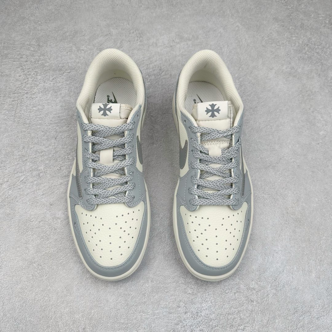 图片[2]-TS x Air Jordan AJ1 Low 倒钩低帮联名定制配色 DM7866-016 原厂内置气垫魔块 A模大底 头层小牛皮 鞋舌AJ原厂专用牛津布+AJ专用反口珍珠布+原厂无杂质高弹内里海棉+特殊封边弹力鞋带 尺码：36 36.5 37.5 38 38.5 39 40 40.5 41 42 42.5 43 44 44.5 45 46 47.5-选品中心