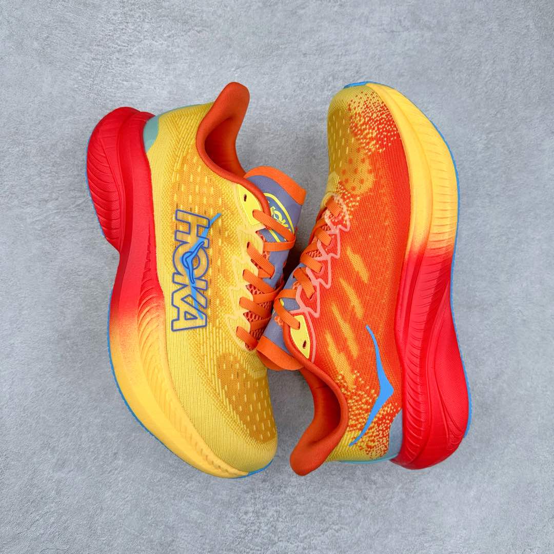 图片[3]-＃特价福利 HOKA ONE ONE MACH 马赫6 柔软舒适Y2K复古跑鞋防滑耐磨低帮跑步鞋 鞋面上部使用了编织紧密的单层提花网纱（Creel Jacquard）针织技术，虽然初穿时中足部位包裹稍显紧绷，但在几次穿着跑步后会好转，材料舒适贴合，无热点或刺激现象出现。鞋带系统标准配置，鞋带质量理想，鞋舌薄而填充少，内外两侧完全接合，能很好地包裹足部。Mach 6的中底摒弃了先前Mach 5所使用的PROFLY+双层中底和橡胶化泡沫，转而采用全新的SCF（超级临界泡沫）EVA材料，该材料为跑者提供了更明显的回弹感，在落地时能够快速反弹推离地面。相较于Mach 5的软弹着地感，Mach 6带来了一种显著不同的跑步体验。尺码：36 36.5 37.5 38 38.5 39 40 40.5 41 42 42.5 43 44 44.5 45-选品中心