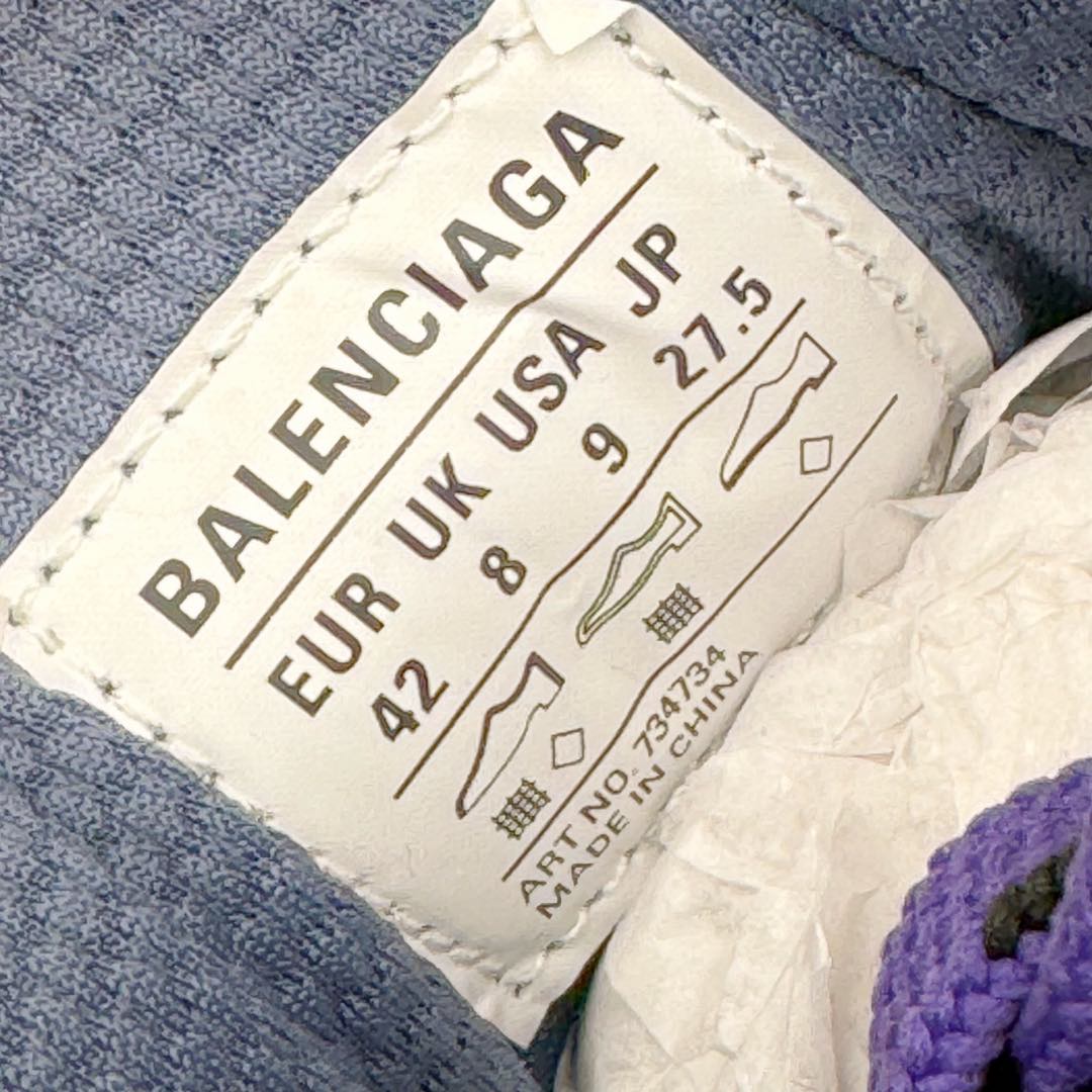 图片[11]-＃XA BALENCIAGA 3XL Sneakers 巴黎世家十代网布系带低帮走秀复古老爹鞋 全套原纸板楦头开发 最原汁原味的灵魂版型 全鞋荧光划线卡点 胶水把控整洁度追求极致完美 每一双都是工艺品 多重QC质检 超越公司货的品控标准 实实在在的免检产品 原盒原配 正确字体电绣 粗细、位置、大小正确 侧边TPU 透气孔匹配意产原版 正确分离大底 TPU软底 原版一致大底LOGO 立体感十足 原厂皮料水洗做旧 采购原厂网纱 不含皮革 网布材料和聚氨酯 磨损效果 鞋头边缘和后帮 Balenciaga 徽标 鞋面和后跟凸印尺码 鞋舌 3XL 橡胶品牌标识和反光细节 鞋帮拉袢和鞋舌拉祥 配反光细节 备用鞋带在鞋履前侧 可在穿着前取下 便于不同造型搭配 正常尺码 尺码：35 36 37 38 39 40 41 42 43 44 45 46-选品中心