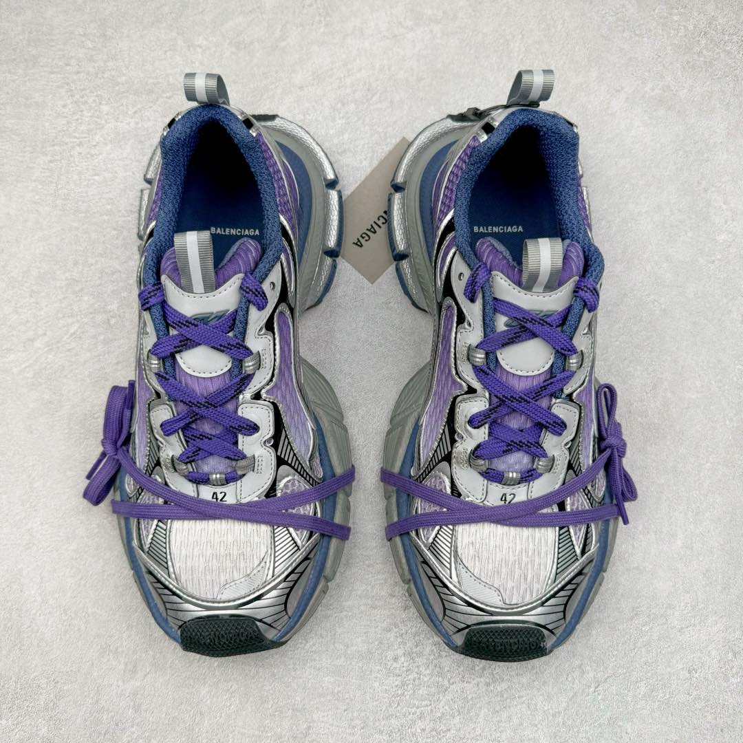 图片[2]-＃XA BALENCIAGA 3XL Sneakers 巴黎世家十代网布系带低帮走秀复古老爹鞋 全套原纸板楦头开发 最原汁原味的灵魂版型 全鞋荧光划线卡点 胶水把控整洁度追求极致完美 每一双都是工艺品 多重QC质检 超越公司货的品控标准 实实在在的免检产品 原盒原配 正确字体电绣 粗细、位置、大小正确 侧边TPU 透气孔匹配意产原版 正确分离大底 TPU软底 原版一致大底LOGO 立体感十足 原厂皮料水洗做旧 采购原厂网纱 不含皮革 网布材料和聚氨酯 磨损效果 鞋头边缘和后帮 Balenciaga 徽标 鞋面和后跟凸印尺码 鞋舌 3XL 橡胶品牌标识和反光细节 鞋帮拉袢和鞋舌拉祥 配反光细节 备用鞋带在鞋履前侧 可在穿着前取下 便于不同造型搭配 正常尺码 尺码：35 36 37 38 39 40 41 42 43 44 45 46-选品中心