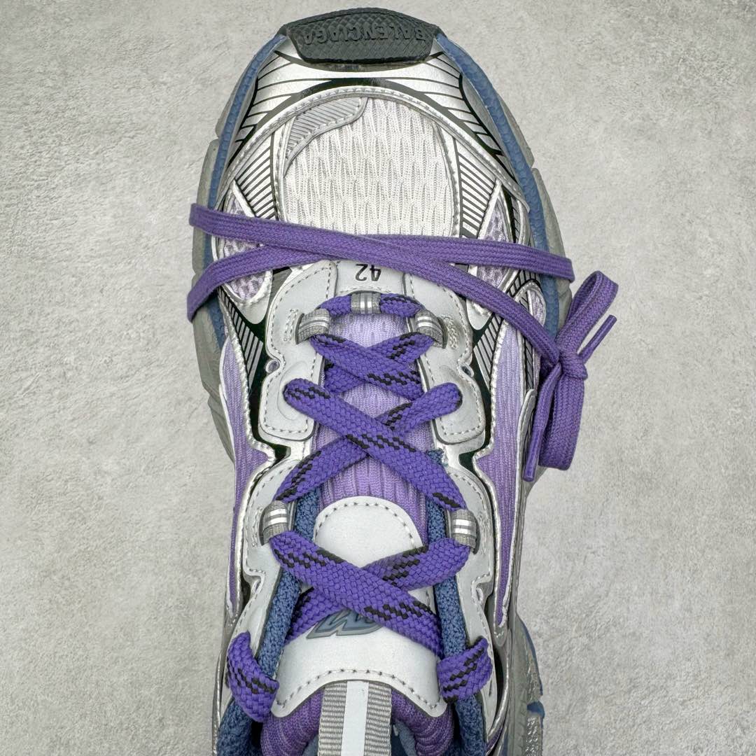 图片[4]-＃XA BALENCIAGA 3XL Sneakers 巴黎世家十代网布系带低帮走秀复古老爹鞋 全套原纸板楦头开发 最原汁原味的灵魂版型 全鞋荧光划线卡点 胶水把控整洁度追求极致完美 每一双都是工艺品 多重QC质检 超越公司货的品控标准 实实在在的免检产品 原盒原配 正确字体电绣 粗细、位置、大小正确 侧边TPU 透气孔匹配意产原版 正确分离大底 TPU软底 原版一致大底LOGO 立体感十足 原厂皮料水洗做旧 采购原厂网纱 不含皮革 网布材料和聚氨酯 磨损效果 鞋头边缘和后帮 Balenciaga 徽标 鞋面和后跟凸印尺码 鞋舌 3XL 橡胶品牌标识和反光细节 鞋帮拉袢和鞋舌拉祥 配反光细节 备用鞋带在鞋履前侧 可在穿着前取下 便于不同造型搭配 正常尺码 尺码：35 36 37 38 39 40 41 42 43 44 45 46-选品中心