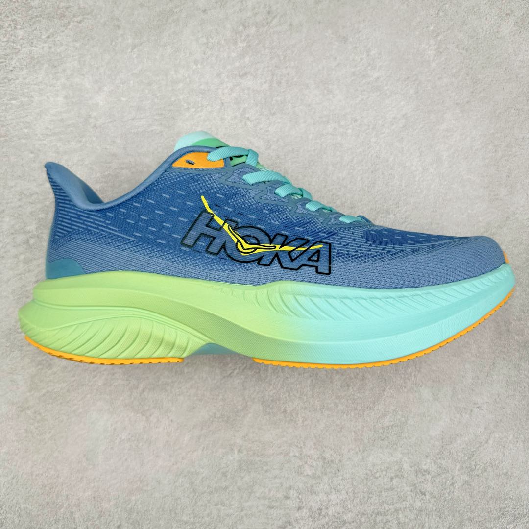 图片[6]-＃特价福利 HOKA ONE ONE MACH 马赫6 柔软舒适Y2K复古跑鞋防滑耐磨低帮跑步鞋 鞋面上部使用了编织紧密的单层提花网纱（Creel Jacquard）针织技术，虽然初穿时中足部位包裹稍显紧绷，但在几次穿着跑步后会好转，材料舒适贴合，无热点或刺激现象出现。鞋带系统标准配置，鞋带质量理想，鞋舌薄而填充少，内外两侧完全接合，能很好地包裹足部。Mach 6的中底摒弃了先前Mach 5所使用的PROFLY+双层中底和橡胶化泡沫，转而采用全新的SCF（超级临界泡沫）EVA材料，该材料为跑者提供了更明显的回弹感，在落地时能够快速反弹推离地面。相较于Mach 5的软弹着地感，Mach 6带来了一种显著不同的跑步体验。尺码：36 36.5 37.5 38 38.5 39 40 40.5 41 42 42.5 43 44 44.5 45-选品中心