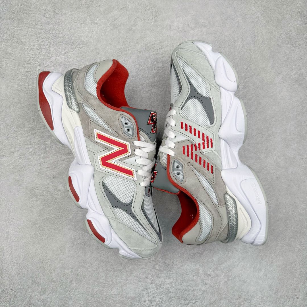 图片[3]-New Balance NB9060 复古运动鞋 新百伦又带来了新鞋型 并且是与芝加哥街头品牌 Joe Freshgoods 的联名款 鞋身主体采用了类似 990 系列的设计风格 与传统复古慢跑鞋区别不大 最大的变化就是鞋底部分 在传统设计的中底外层 增加了多个分区的模块 圆润的线条设计与我们熟悉的 New Balance 风格截然不同 但与同样充满弧形线条的鞋面搭配 看起来毫无违和感 尺码：36-45-选品中心