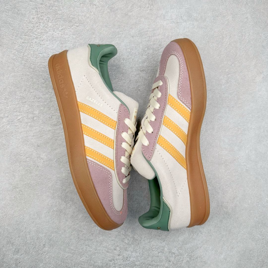 图片[3]-AD Gazelle Indoor Trainers 羚羊内训系列低帮复古百搭休闲运动德训风板鞋 90年代经典的复刻版！自60年代以足球训练鞋面世以来,Gazelle就以其经典设计席卷全球。1991年版本的复刻,再造经典Gazelle。采用皮革打造,搭配浊色细节,让这款经典更加简约。尺码：36 36⅔ 37⅓ 38 38⅔ 39⅓ 40 40⅔ 41⅓ 42 42⅔ 43⅓ 44 45-选品中心