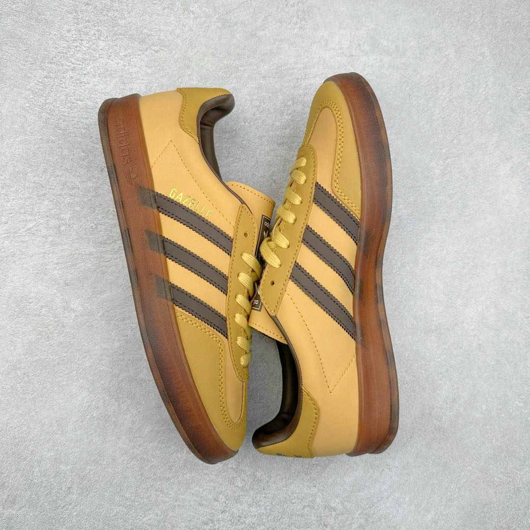图片[3]-AD Gazelle Indoor Trainers 羚羊内训系列低帮复古百搭休闲运动德训风板鞋 90年代经典的复刻版！自60年代以足球训练鞋面世以来,Gazelle就以其经典设计席卷全球。1991年版本的复刻,再造经典Gazelle。采用皮革打造,搭配浊色细节,让这款经典更加简约。尺码：36 36⅔ 37⅓ 38 38⅔ 39⅓ 40 40⅔ 41⅓ 42 42⅔ 43⅓ 44 45-选品中心