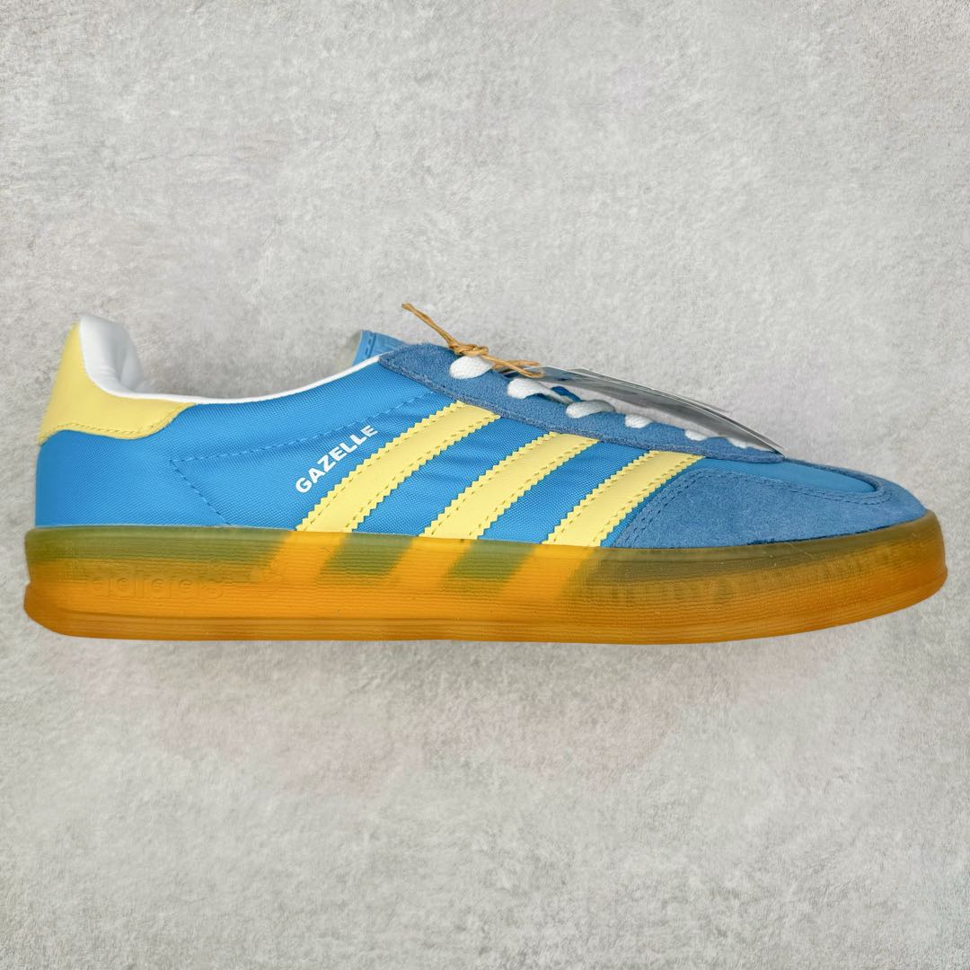 图片[6]-AD Gazelle Indoor Trainers 羚羊内训系列低帮复古百搭休闲运动德训风板鞋 90年代经典的复刻版！自60年代以足球训练鞋面世以来,Gazelle就以其经典设计席卷全球。1991年版本的复刻,再造经典Gazelle。采用皮革打造,搭配浊色细节,让这款经典更加简约。尺码：36 36⅔ 37⅓ 38 38⅔ 39⅓ 40 40⅔ 41⅓ 42 42⅔ 43⅓ 44 45-选品中心