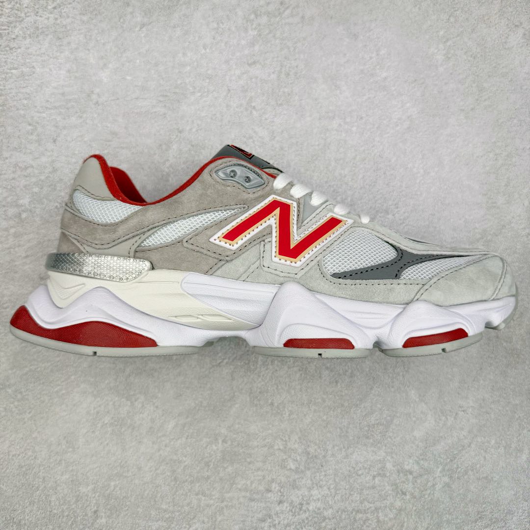New Balance NB9060 复古运动鞋 新百伦又带来了新鞋型 并且是与芝加哥街头品牌 Joe Freshgoods 的联名款 鞋身主体采用了类似 990 系列的设计风格 与传统复古慢跑鞋区别不大 最大的变化就是鞋底部分 在传统设计的中底外层 增加了多个分区的模块 圆润的线条设计与我们熟悉的 New Balance 风格截然不同 但与同样充满弧形线条的鞋面搭配 看起来毫无违和感 尺码：36-45-选品中心