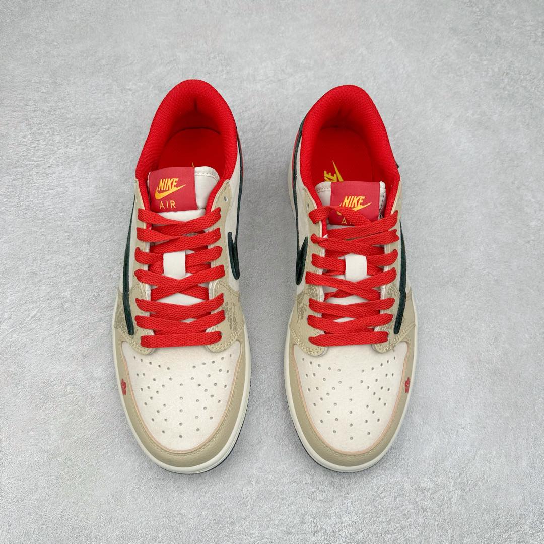 图片[2]-TS x Air Jordan AJ1 Low 倒钩低帮联名定制配色 DM7866-077 原厂内置气垫魔块 A模大底 头层小牛皮 鞋舌AJ原厂专用牛津布+AJ专用反口珍珠布+原厂无杂质高弹内里海棉+特殊封边弹力鞋带 尺码：36 36.5 37.5 38 38.5 39 40 40.5 41 42 42.5 43 44 44.5 45 46 47.5-选品中心