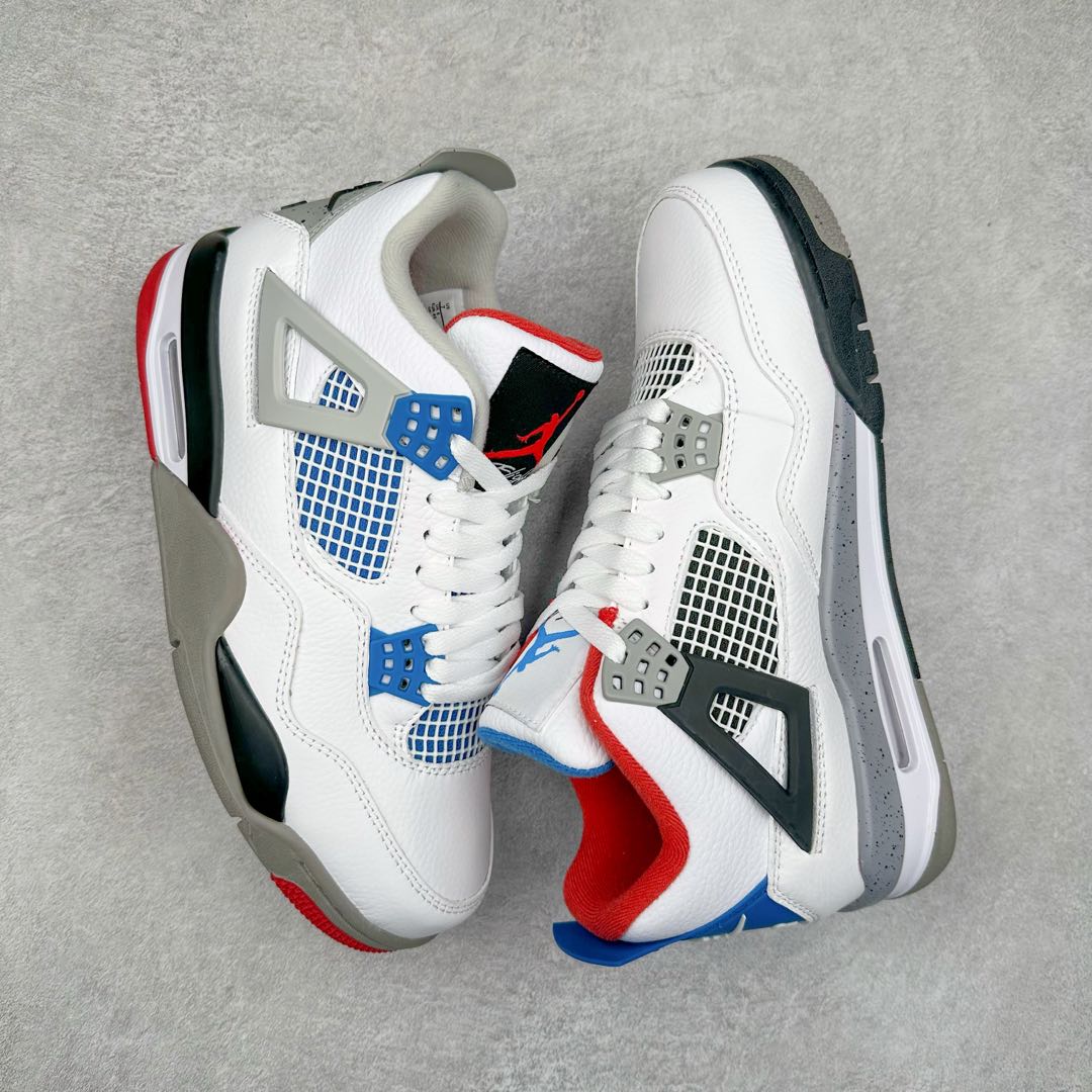 图片[3]-＃特价福利 Air Jordan AJ4 Retro 大厂出品 原纸板楦头开发 完美鞋型匹配公司货 正确TPU鞋舌锁扣 乳胶鞋垫 最新原厂底模 大底卡色咬花完美 鞋柜必备鞋款 终端现货供应 尺码：36 36.5 37.5 38 38.5 39 40 40.5 41 42 42.5 43 44 44.5 45 46 47.5-选品中心