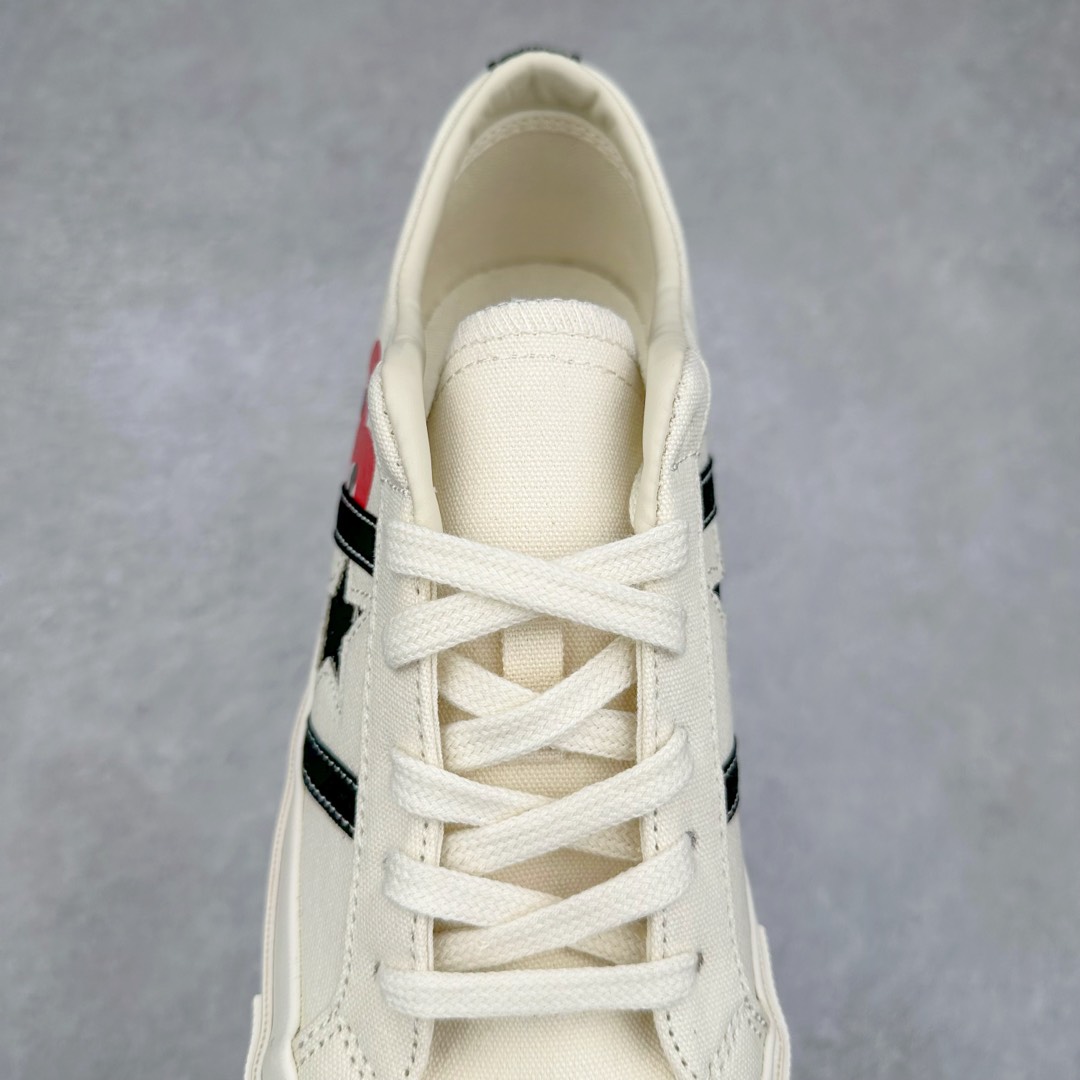 图片[5]-CDG x Converse One Star Academy Pro 川久保玲联名 黑白双杠一星联名复古休闲板鞋 匡威官方全新联名款 当经典“爱心眼”Logo巧妙融入One Star标志性的星标和双杠设计中 “心动”指数再次升级 搭载CX发泡鞋垫 真标硫化工艺 双层围条夹布防开胶工艺 内嵌EVA缓震鞋底装置 货号：A09870C 黑色 货号：A09878C 白色 尺码：35 36 36.5 37 37.5 38 39.5 40 41 41.5 42 42.5 43 44-选品中心