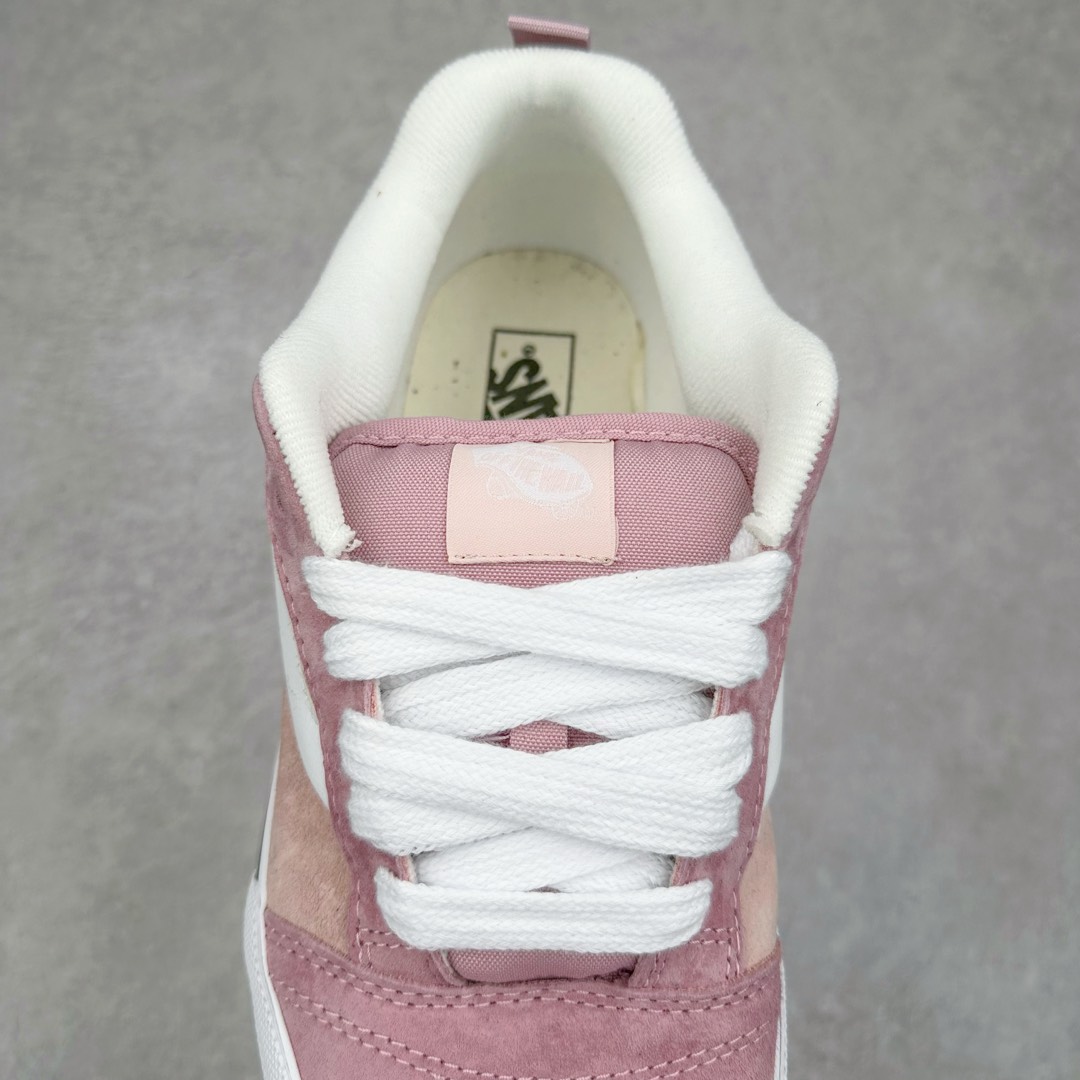 图片[5]-Vans Knu Skool 米粉色 万斯低帮复古休闲胖胖面包鞋 肥胖版大LOGO原版全皮猪八面料 尺码：35 36 36.5 37 38 38.5 39 40 40.5 41 42 42.5 43 44 工艺：硫化1：1（重量1：1、真标、原钢印、材质标、鞋型标、合格证）-选品中心