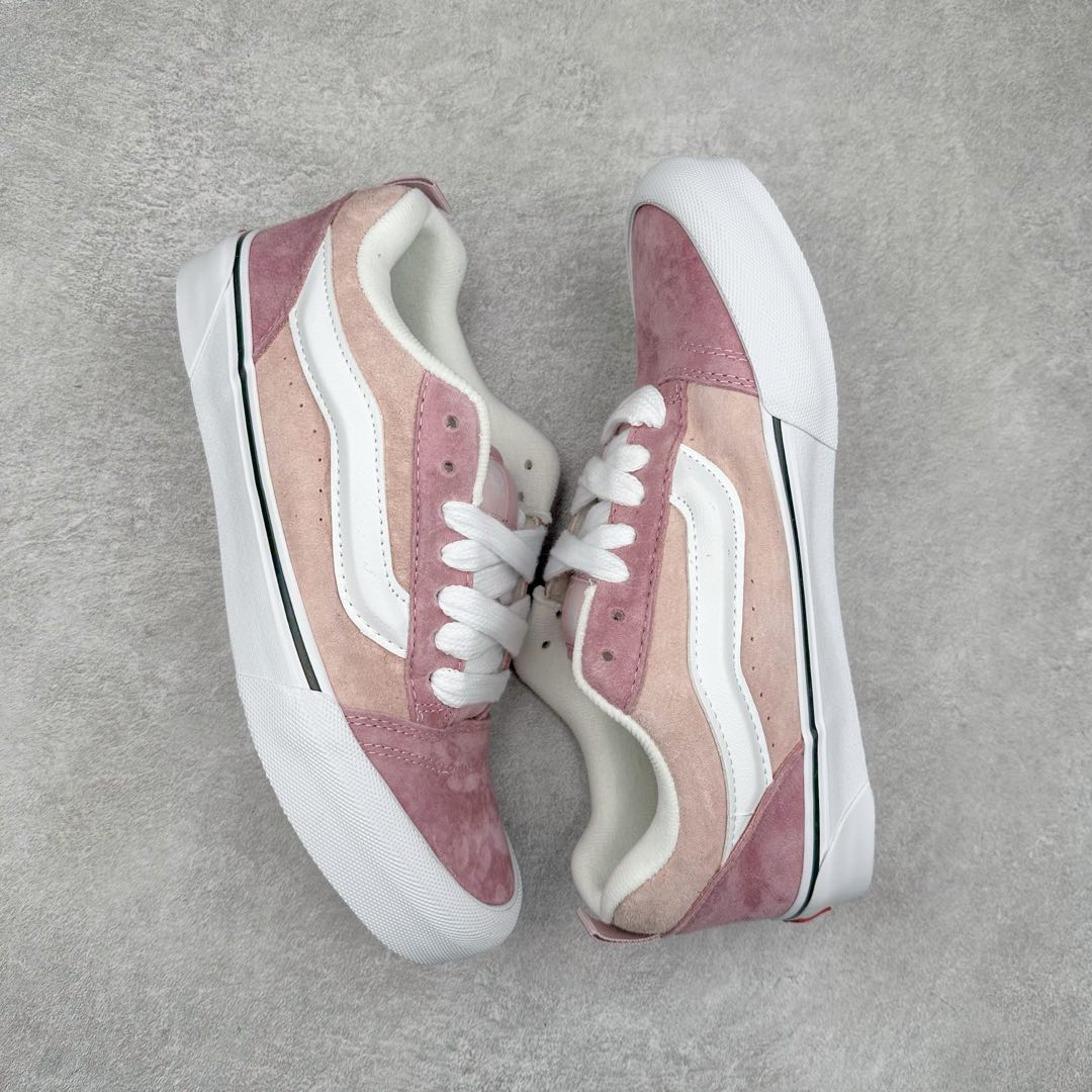 图片[3]-Vans Knu Skool 米粉色 万斯低帮复古休闲胖胖面包鞋 肥胖版大LOGO原版全皮猪八面料 尺码：35 36 36.5 37 38 38.5 39 40 40.5 41 42 42.5 43 44 工艺：硫化1：1（重量1：1、真标、原钢印、材质标、鞋型标、合格证）-选品中心