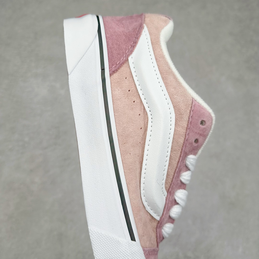 图片[6]-Vans Knu Skool 米粉色 万斯低帮复古休闲胖胖面包鞋 肥胖版大LOGO原版全皮猪八面料 尺码：35 36 36.5 37 38 38.5 39 40 40.5 41 42 42.5 43 44 工艺：硫化1：1（重量1：1、真标、原钢印、材质标、鞋型标、合格证）-选品中心