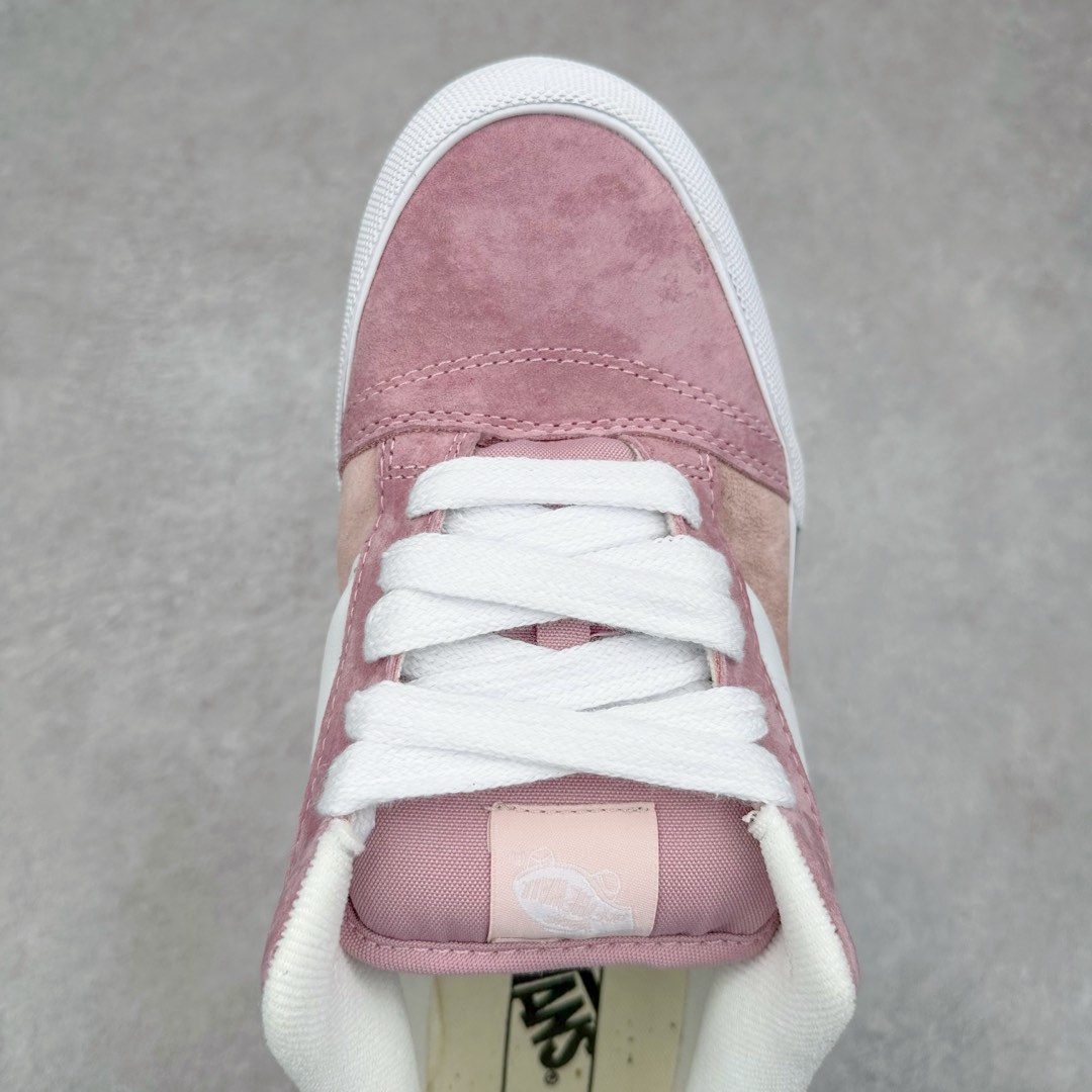图片[4]-Vans Knu Skool 米粉色 万斯低帮复古休闲胖胖面包鞋 肥胖版大LOGO原版全皮猪八面料 尺码：35 36 36.5 37 38 38.5 39 40 40.5 41 42 42.5 43 44 工艺：硫化1：1（重量1：1、真标、原钢印、材质标、鞋型标、合格证）-选品中心