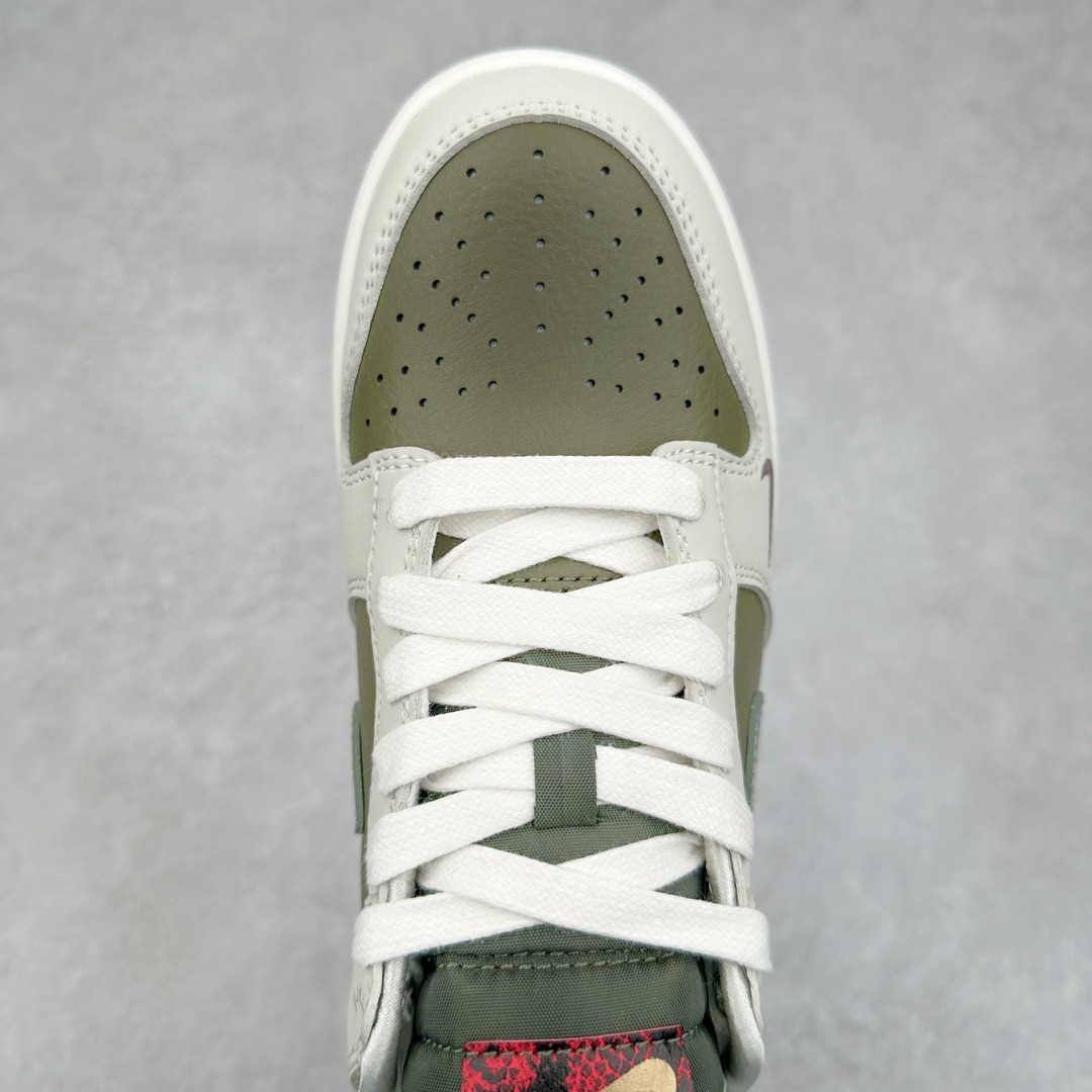 图片[4]-＃K1 NK Dunk Low 蛇年限定 米白绿 HV5980-231 全新支线性价比拉满 迎合行情定价 正确头层皮料 细节均购入原鞋校对开发 全套原纸板楦头加持 细节品控鞋型稳定 独家私模官方最新原厂磨具打造大底 鞋头坡度极致还原 原盒原配 玻璃冲刀 超高清洁度 全鞋零毛边皮料切割 正确中底布背胶中底布拉帮走线 尺码：36 36.5 37.5 38 38.5 39 40 40.5 41 42 42.5 43 44 44.5 45 46-选品中心