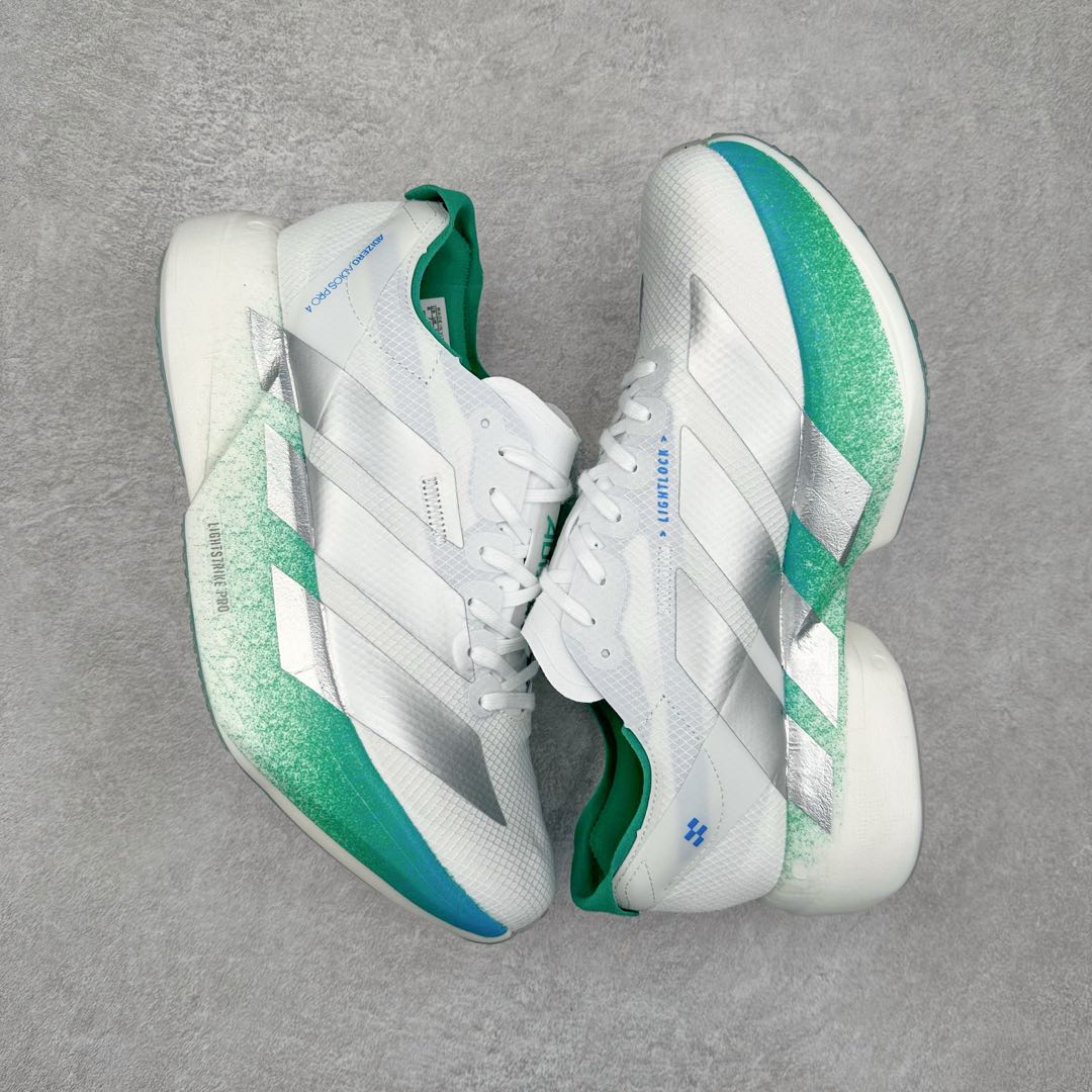 图片[3]-AD Adizero Eva SL M 零度进化版系列低帮轻便透气竞速休闲运动慢跑鞋 JR9707 相信大家对去年 adidas 横空出世的「顶级超跑」adiZero Adios Pro EVO 1 记忆犹新！不仅登顶阿迪史上最轻跑鞋宝座，更在接下来的全球马拉松赛事中，持续书写着惊人成绩，被网友戏称新一代「阿迪神鞋」全网刷屏！极简设计语言与强烈速度感和存在感的鞋侧三线，让人过目不忘，特别种草！其中定位于中长跑训练的 adidas Adizero Evo SL，整体外观造型与 adiZero Adios Pro EVO 1 非常相似。中底配置方面搭载全掌 Lightstrike Pro，鞋面采用透气网面示人，契合日常训练鞋的定位，更加耐用。外底给到了马牌橡胶，及类似上代竞速旗舰 adidas Adizero Adios Pro 3 区域分布。整体看下来无论是外观的鲜明辨识度，还是配置的扎实程度都很顶。尺码：36 36⅔ 37⅓ 38 38⅔ 39⅓ 40 40⅔ 41⅓ 42 42⅔ 43⅓ 44 45-选品中心