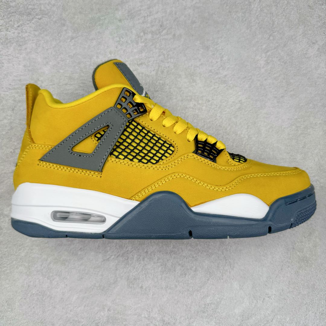 图片[4]-＃头层特价福利 Air Jordan AJ4 Retro 系列六色 头层皮料加持 大厂出品 原纸板楦头开发 完美鞋型匹配公司货 正确TPU鞋舌锁扣 乳胶鞋垫 最新原厂底模 大底卡色咬花完美 鞋柜必备鞋款 终端现货供应 尺码：36 36.5 37.5 38 38.5 39 40 40.5 41 42 42.5 43 44 44.5 45 46-选品中心