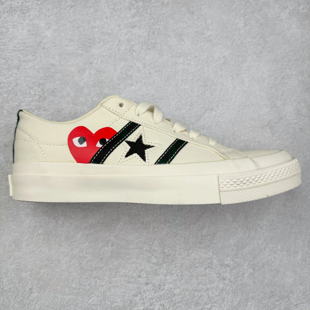CDG x Converse One Star Academy Pro 川久保玲联名 黑白双杠一星联名复古休闲板鞋 匡威官方全新联名款 当经典“爱心眼”Logo巧妙融入One Star标志性的星标和双杠设计中 “心动”指数再次升级 搭载CX发泡鞋垫 真标硫化工艺 双层围条夹布防开胶工艺 内嵌EVA缓震鞋底装置 货号：A09870C 黑色 货号：A09878C 白色 尺码：35 36 36.5 37 37.5 38 39.5 40 41 41.5 42 42.5 43 44-选品中心