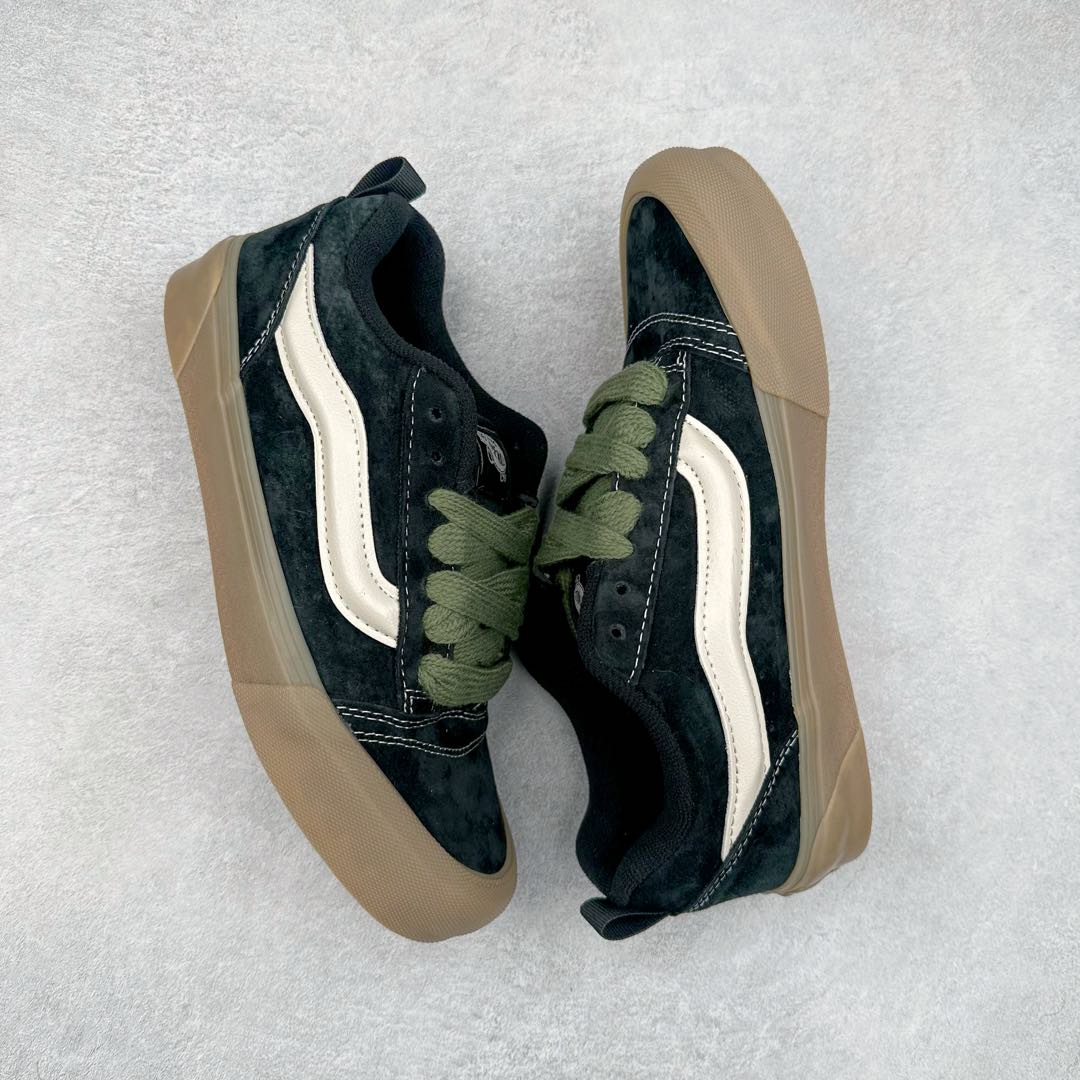 图片[3]-Vans Knu Skool 黑生胶 万斯低帮复古休闲胖胖面包鞋 肥胖版大LOGO原版全皮猪八面料 尺码：35 36 36.5 37 38 38.5 39 40 40.5 41 42 42.5 43 44 工艺：硫化1：1（重量1：1、真标、原钢印、材质标、鞋型标、合格证）-选品中心