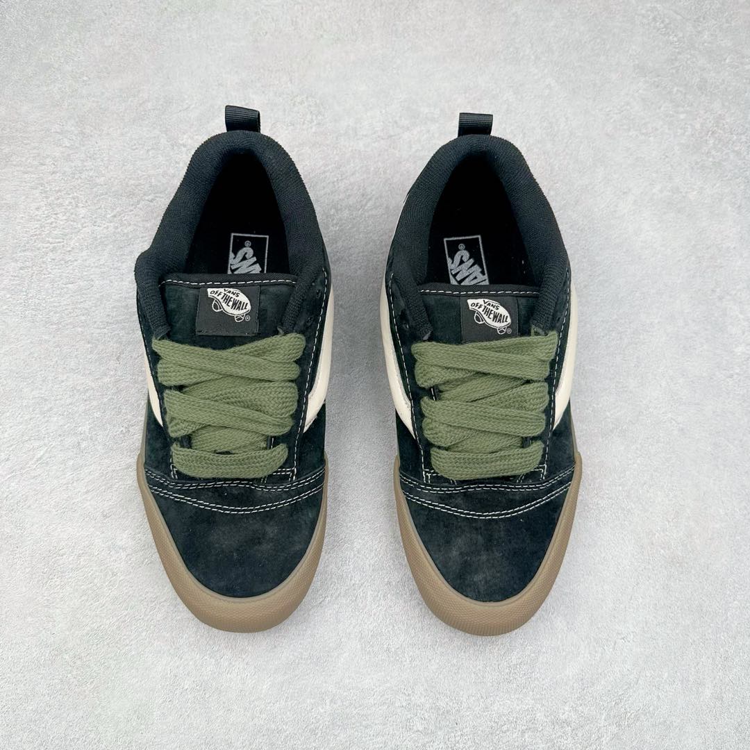 图片[2]-Vans Knu Skool 黑生胶 万斯低帮复古休闲胖胖面包鞋 肥胖版大LOGO原版全皮猪八面料 尺码：35 36 36.5 37 38 38.5 39 40 40.5 41 42 42.5 43 44 工艺：硫化1：1（重量1：1、真标、原钢印、材质标、鞋型标、合格证）-选品中心
