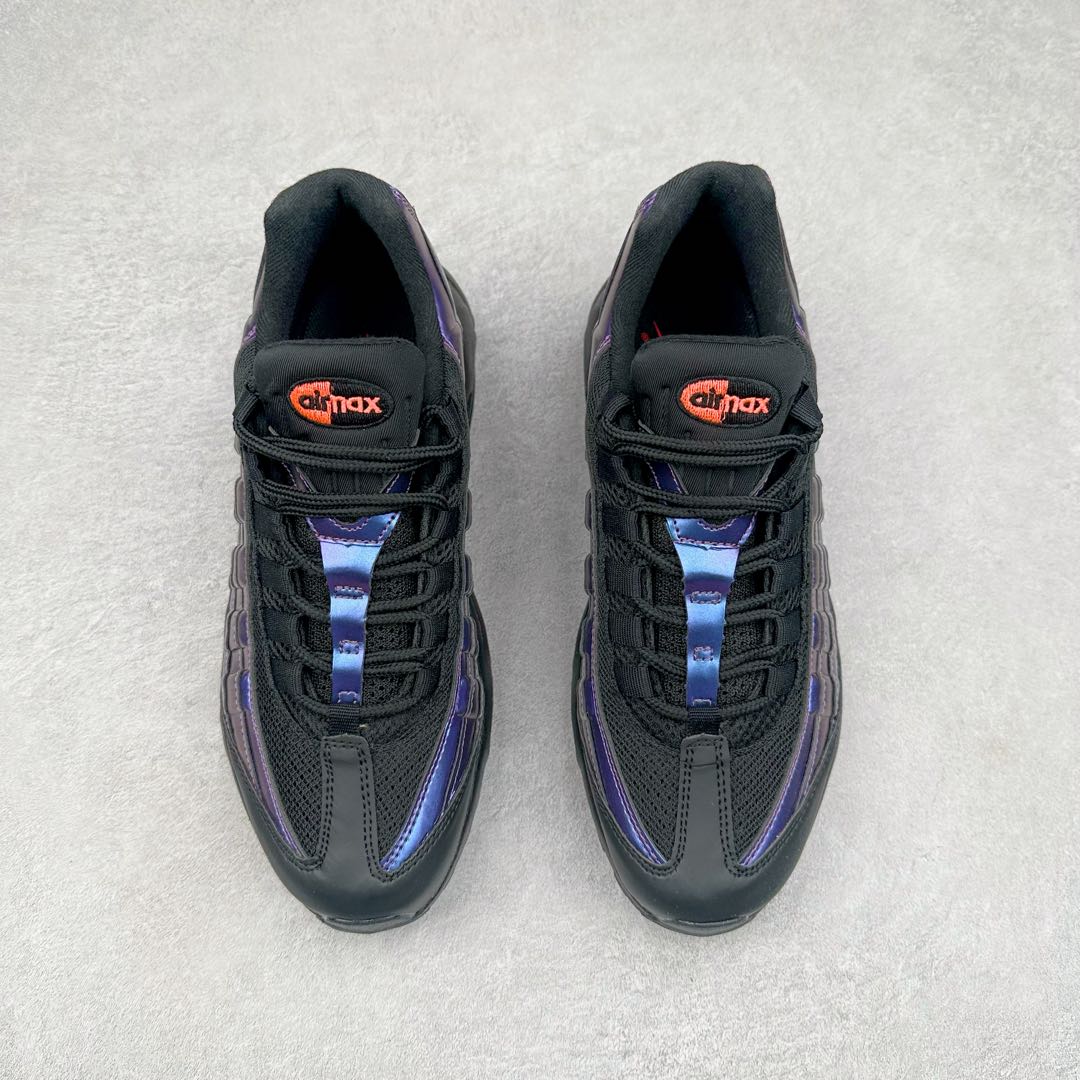 图片[2]-＃MX版 NK Air Max 95 复古减震气垫跑鞋 经典重温 538416-021 外单专供大厂出品 品质稳定 一百余色 终端操作 鞋款设计灵感源于人体构造 中底设计基于人体的脊柱构造 是整体设计的核心 尼龙孔眼代表了肋骨 而分层式面板和网眼象征着肌肉纤维和肉体组织 Air Max 95采用了两个独立的吹塑成型的Air-Sole单元 并首次在前掌使用可视化气垫设计 Swoosh logo夜当作一个 点符号放在了鞋子的后帮位置 20年的发展让 AIR MAX 95有了不同的故事 20年后再度面向世人的时候 焕然一新的面貌 让人有了另外一种清新脱俗的感觉 尺码：39 40 40.5 41 42 42.5 43 44 44.5 45 46 47.5 48-选品中心