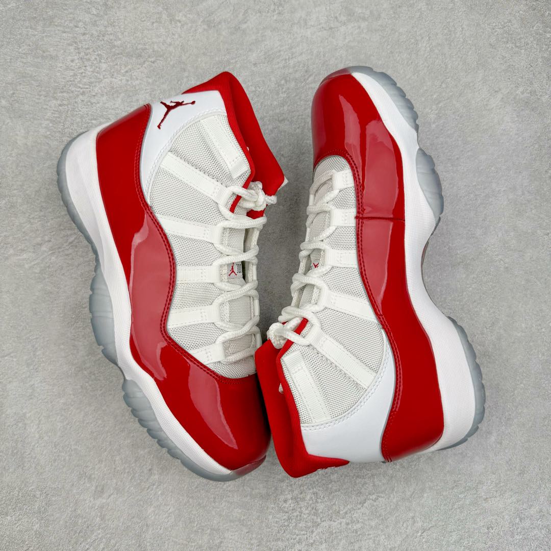 图片[3]-＃DGC裁片福利 Air Jordan AJ11 \\\”Cherry\\\” 樱桃白红 CT8012-116 原楦原档案数据开模打造 原厂中底拉帮钢印 原厂漆皮 防冻不开裂 头层皮料 原装鞋撑 水晶大底正确色度色泽 原楦原数据刺绣 原厂车缝走线及对位 毫厘不差 飞人logo采用原数据电脑刺绣 原装正品碳纤维真实碳板 增强抗扭 原内标 原盒标 正确官方原盒 原厂防氧化水晶外底 原厂配套厂全掌solo气垫 尺码对应库存明细‼️-选品中心