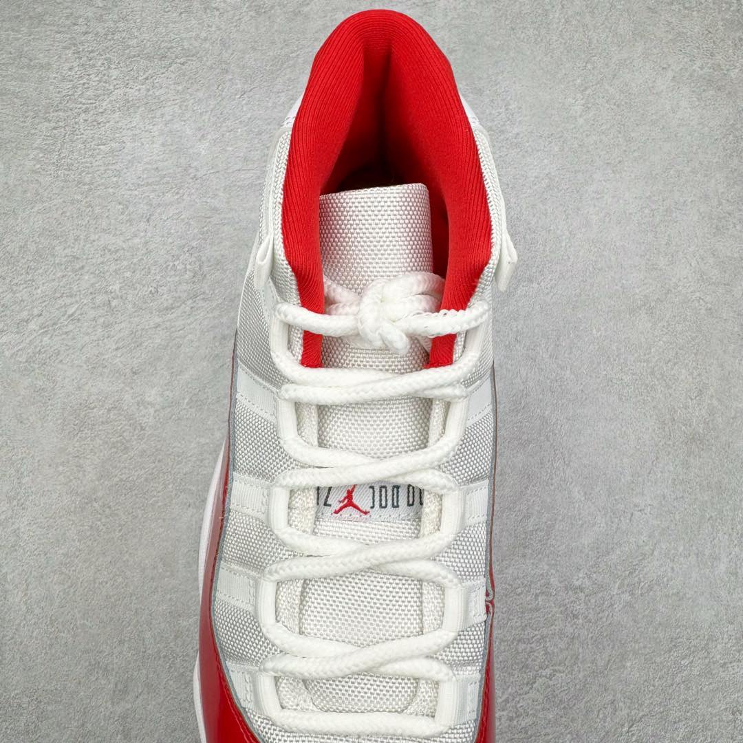 图片[5]-＃DGC裁片福利 Air Jordan AJ11 \\\”Cherry\\\” 樱桃白红 CT8012-116 原楦原档案数据开模打造 原厂中底拉帮钢印 原厂漆皮 防冻不开裂 头层皮料 原装鞋撑 水晶大底正确色度色泽 原楦原数据刺绣 原厂车缝走线及对位 毫厘不差 飞人logo采用原数据电脑刺绣 原装正品碳纤维真实碳板 增强抗扭 原内标 原盒标 正确官方原盒 原厂防氧化水晶外底 原厂配套厂全掌solo气垫 尺码对应库存明细‼️-选品中心