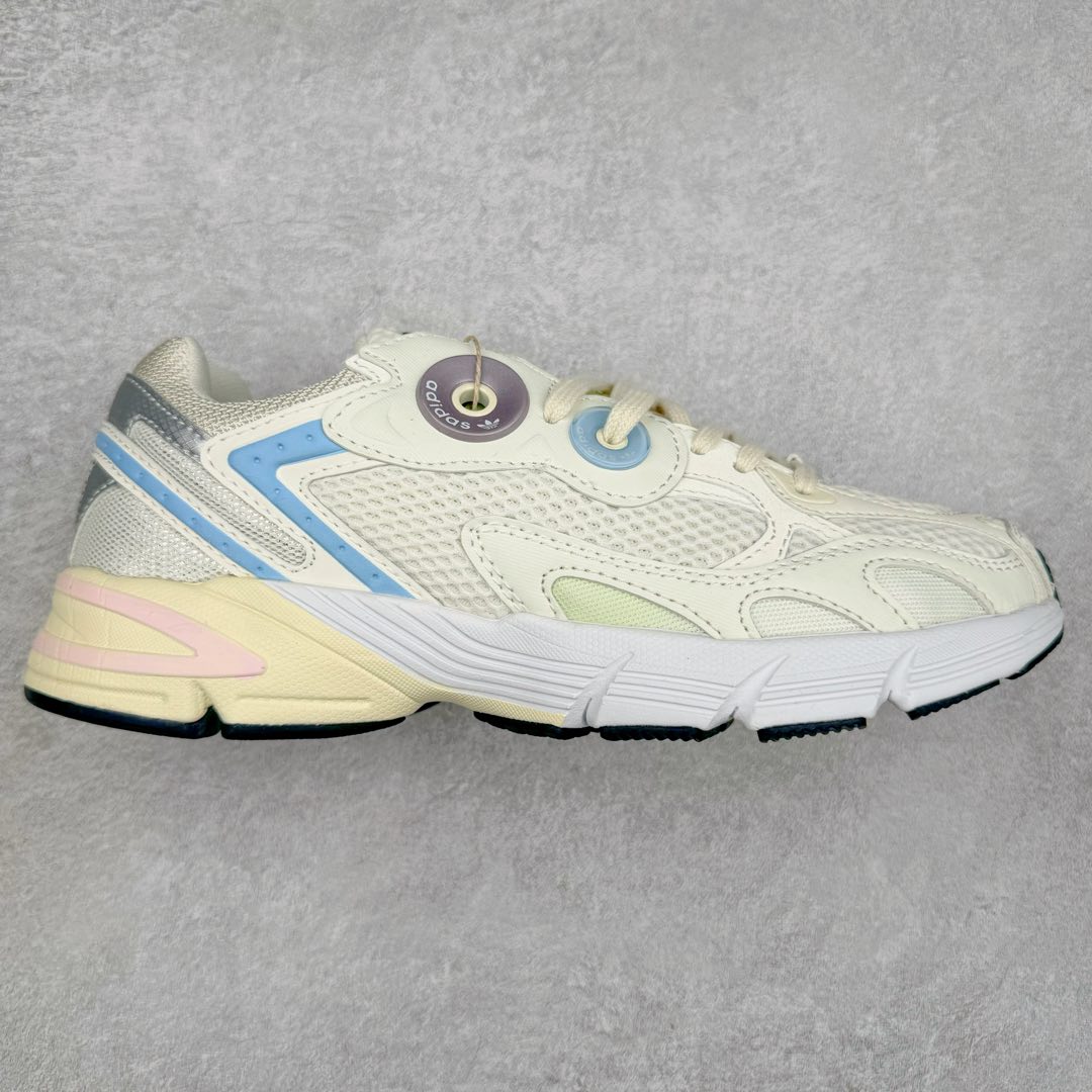 图片[8]-AD Original Astir 耐磨复古运动休闲鞋 鞋款灵感来自2000年代的跑步款式 鞋面和超大号孔眼进行更新复古色系搭配经典蓝白色 金色线条贯穿鞋身 增强鞋整体的流线感拼接设计 整体更显得有层次感，更有老爹鞋的味道网面透气设计 夏日出门也不会感到闷脚既舒适又透气带点稍微厚底的中底特殊材料 上脚偏软非常显高显瘦 休闲运动都可以搭配 尺码：35.5 36 36.5 37.5 38 38.5 39 40 40.5 41 42 42.5 43 44 44.5 45-选品中心