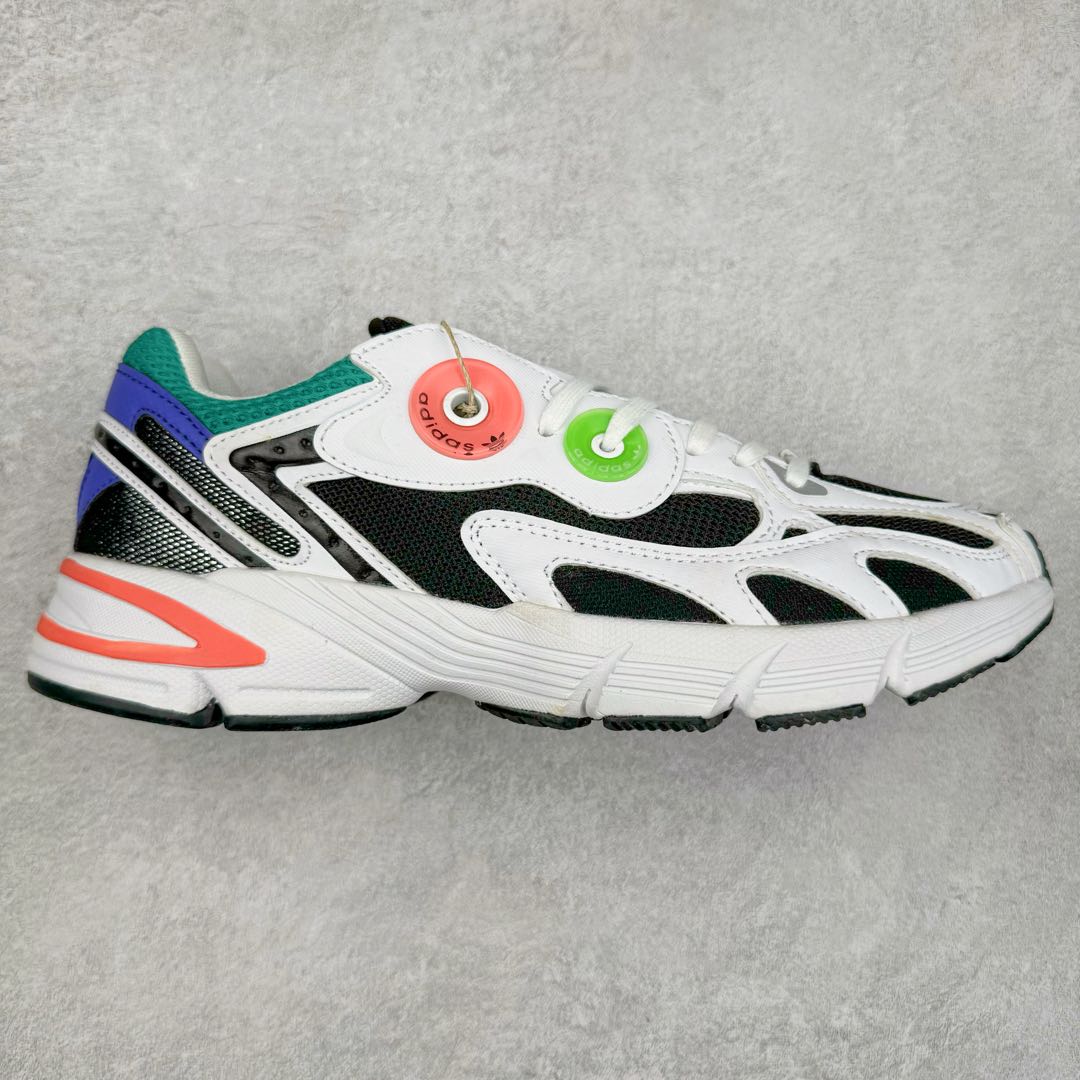 图片[5]-AD Original Astir 耐磨复古运动休闲鞋 鞋款灵感来自2000年代的跑步款式 鞋面和超大号孔眼进行更新复古色系搭配经典蓝白色 金色线条贯穿鞋身 增强鞋整体的流线感拼接设计 整体更显得有层次感，更有老爹鞋的味道网面透气设计 夏日出门也不会感到闷脚既舒适又透气带点稍微厚底的中底特殊材料 上脚偏软非常显高显瘦 休闲运动都可以搭配 尺码：35.5 36 36.5 37.5 38 38.5 39 40 40.5 41 42 42.5 43 44 44.5 45-选品中心